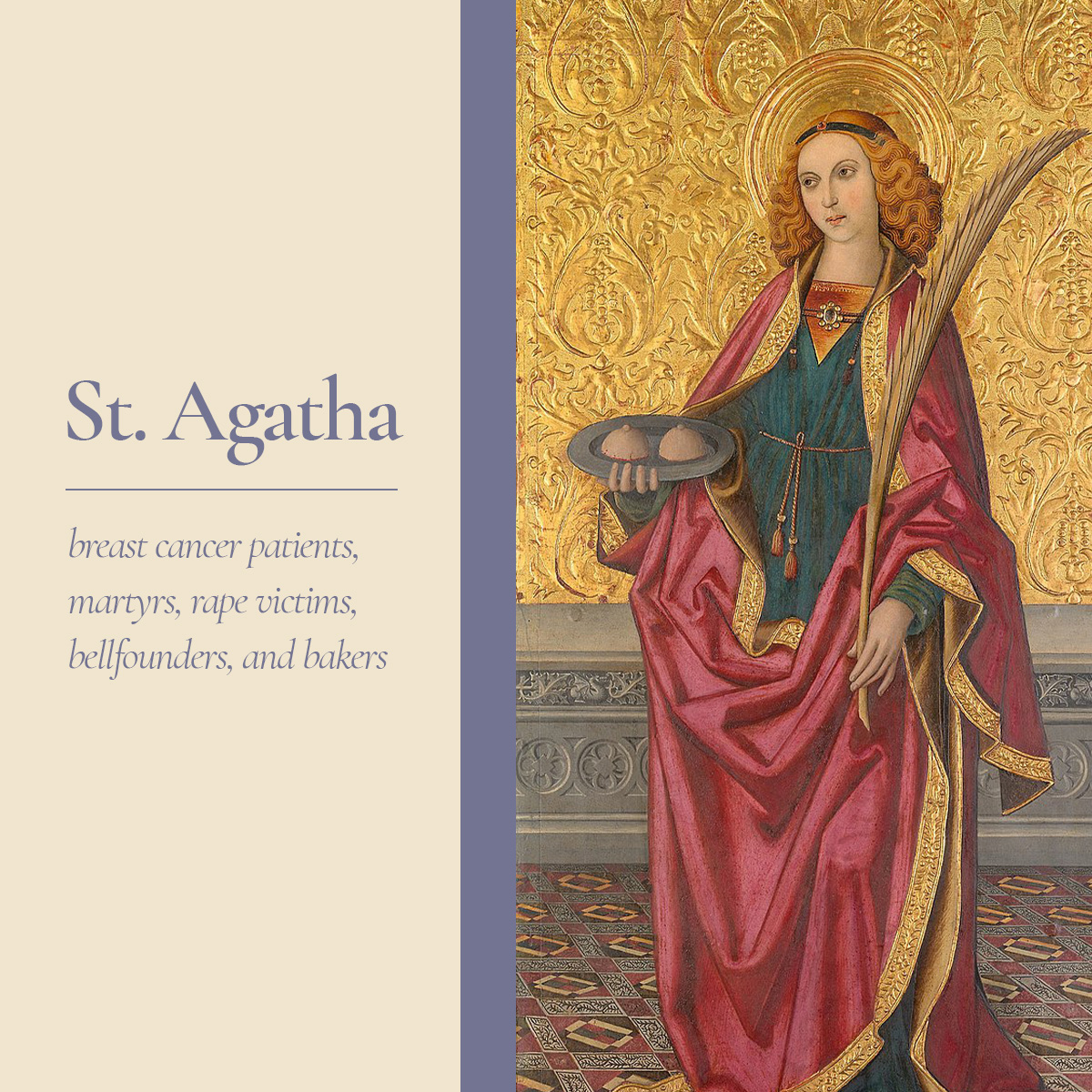 Catholic Diocese of Cleveland - Today is the feast day of St. Agatha ...