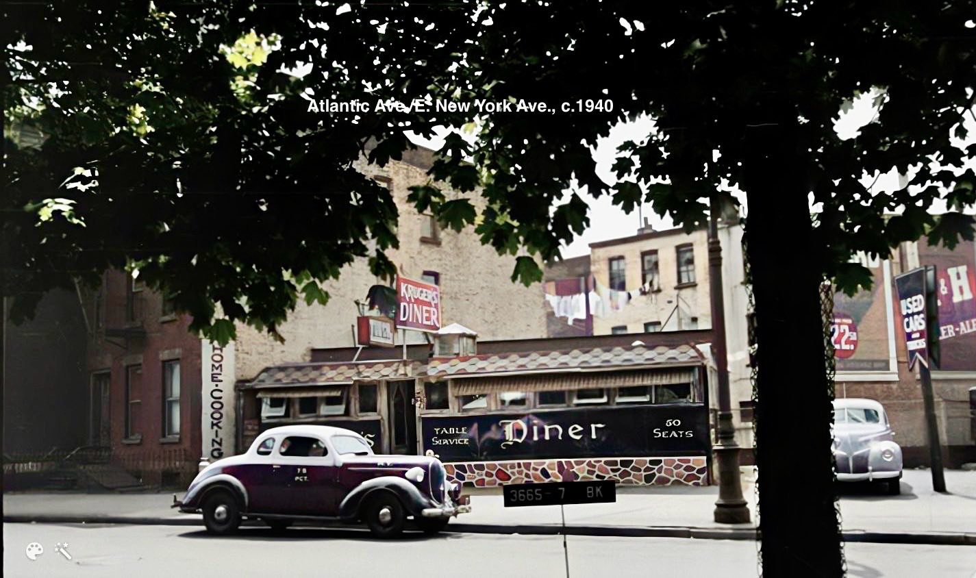 Old diner in Brooklyn, New York
