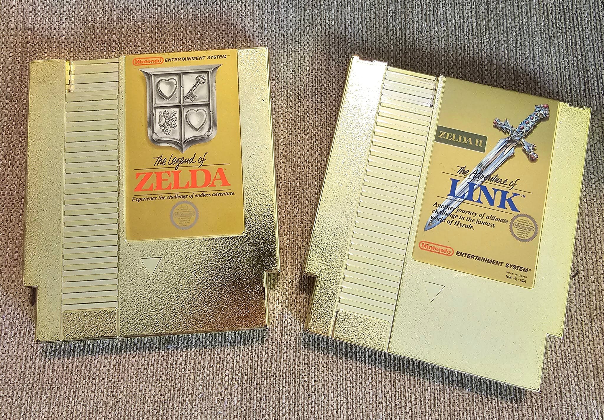 Clean Legend of Zelda and Zelda II games found in thrift store