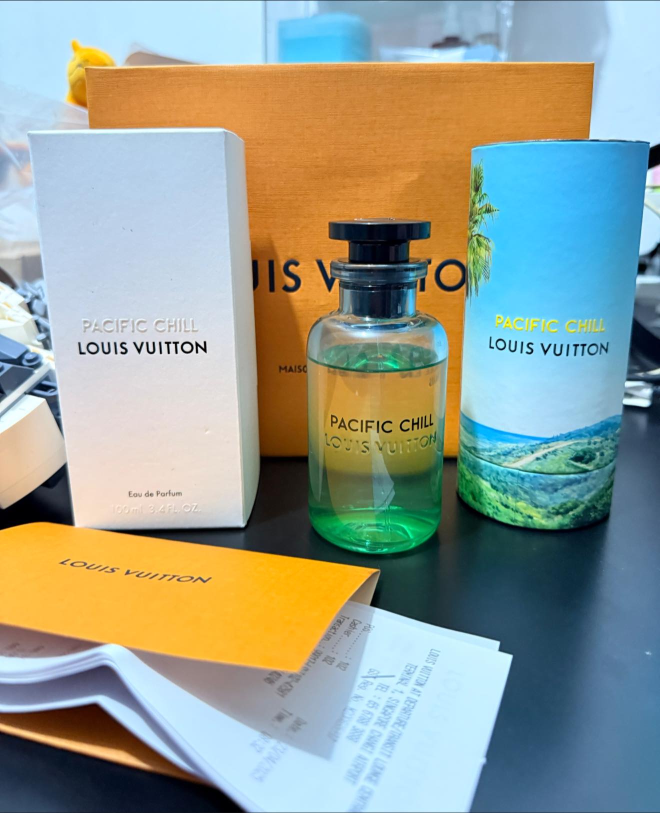 What is a fair price for a used 100ml Louis Vuitton Pacific Chill 