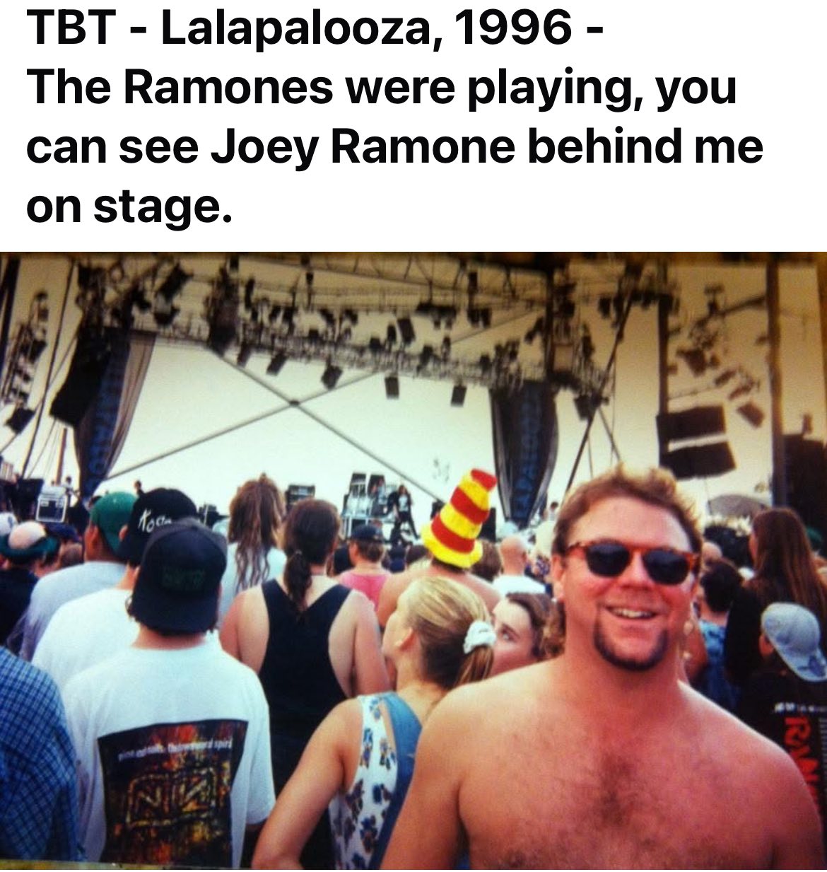 Lollapalooza 1996 concert and life memories