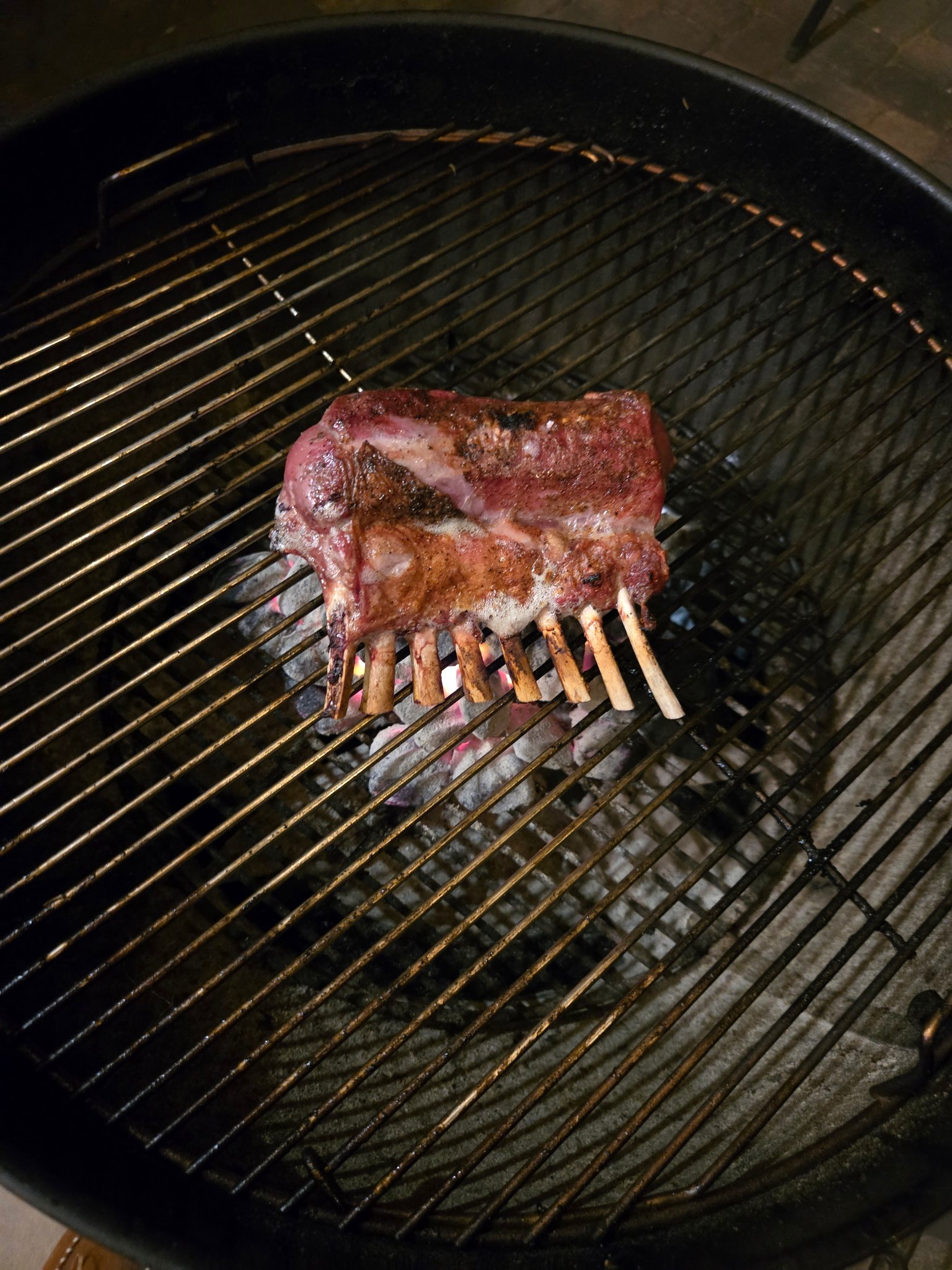 Weber Kettle Fans | Rack of lamb is good on a Kettle. | Facebook