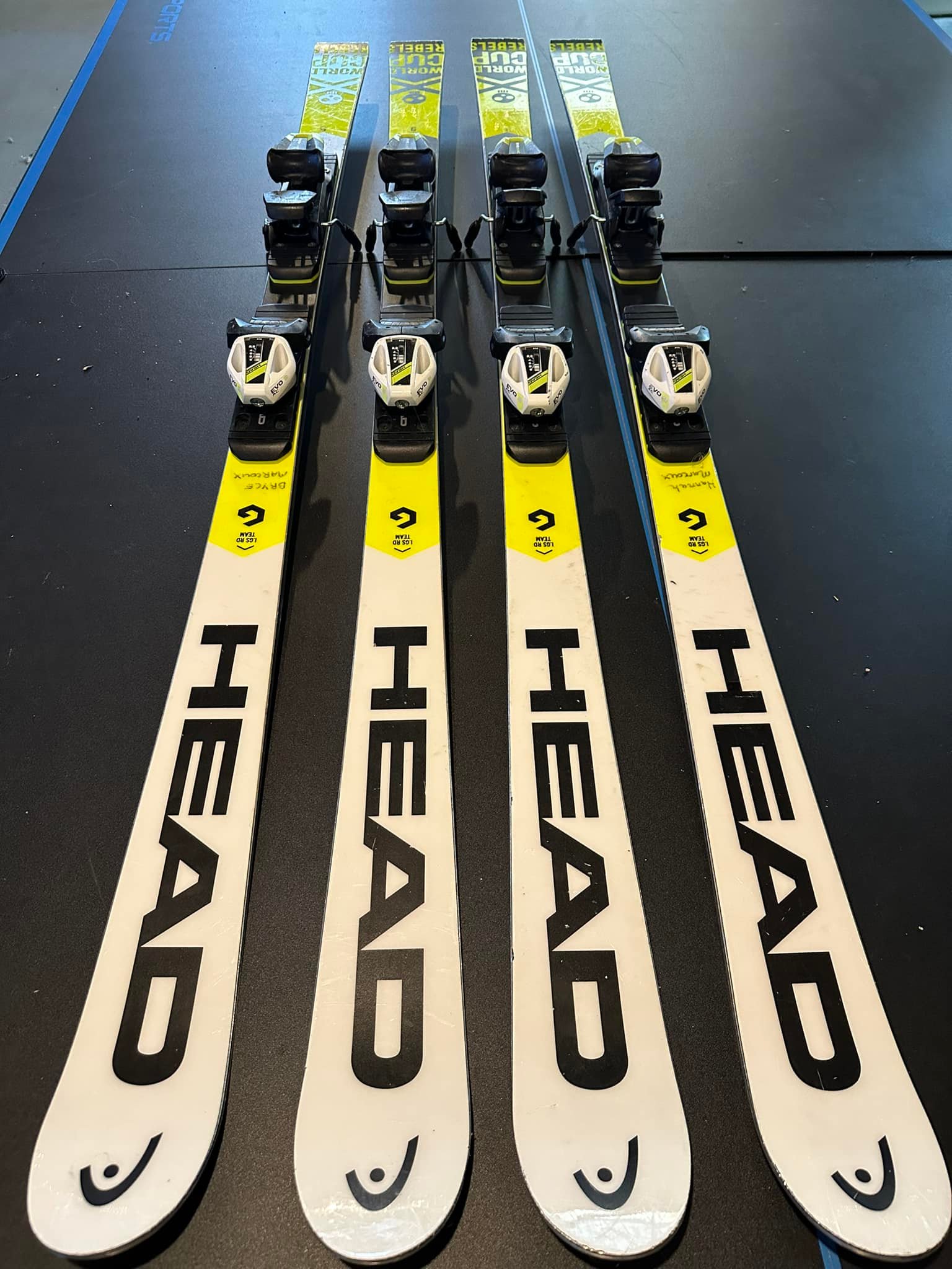 3 pair of GS skis Fischer men's 193cm r30 with Z18 binding. Season