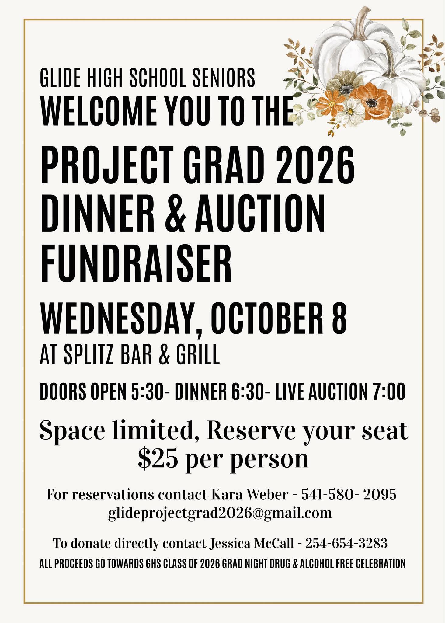 We are WILDCATS | The GHS Project Grad 2026 Dinner & Auction is just a ...