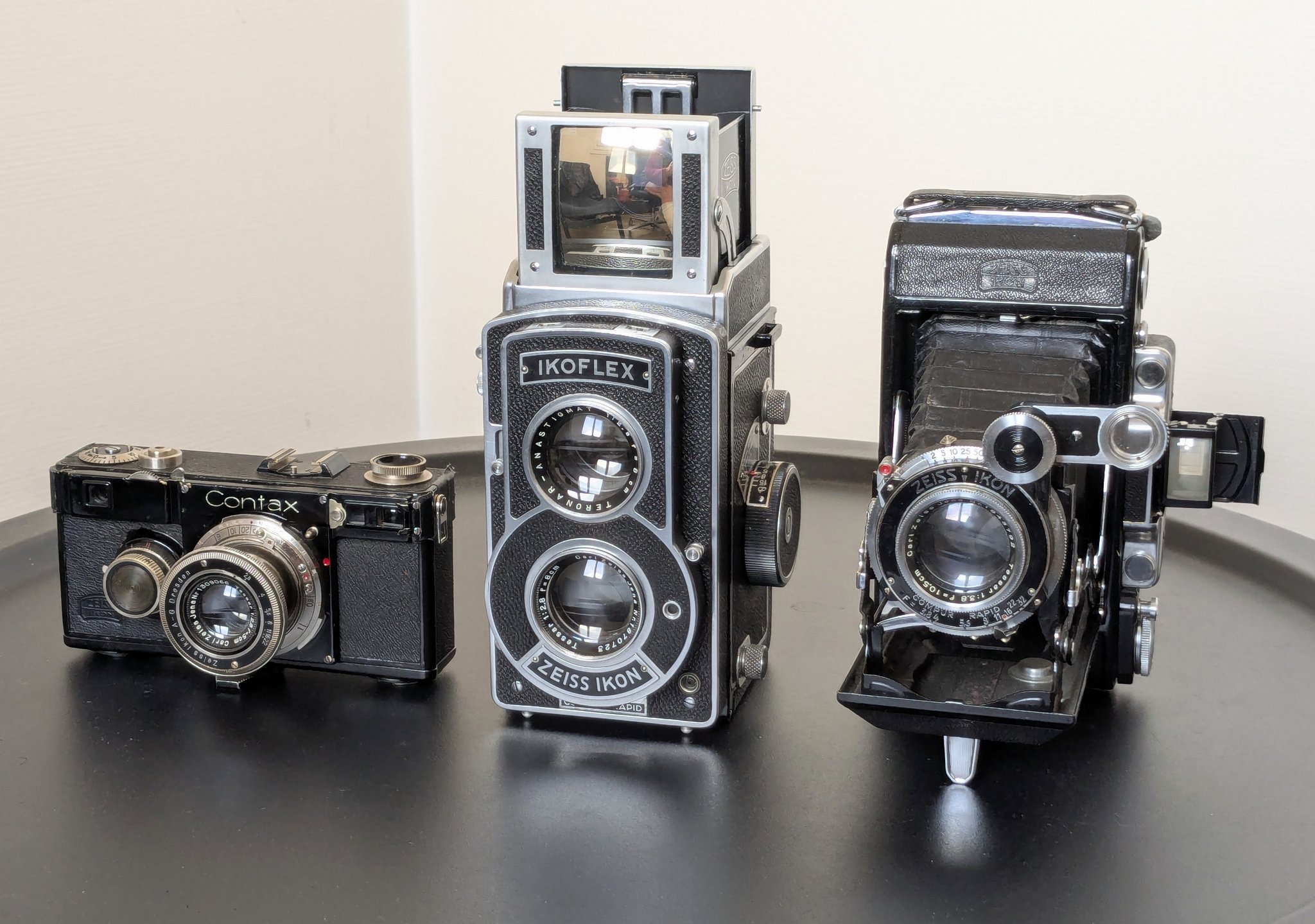 Pre war Rolleicord and Rolleiflex with Carl Zeiss Jena lenses