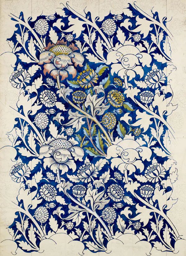 William Morris textile design from 1886