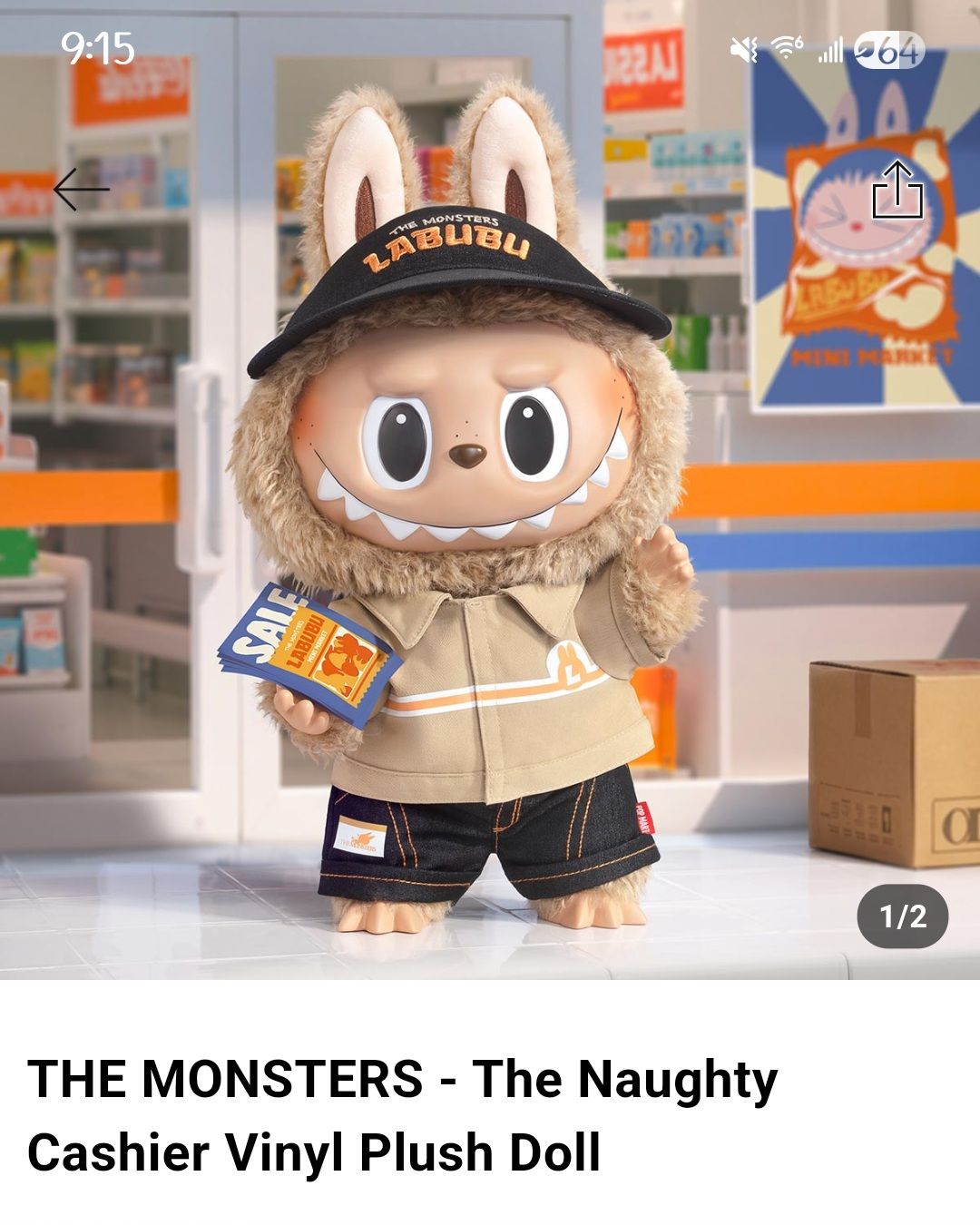 Should I keep The Naughty Cashier LABUBU vinyl plush doll?