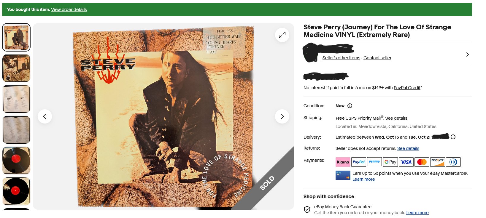 Where to find Steve Perry's For the Love of Strange Medicine album
