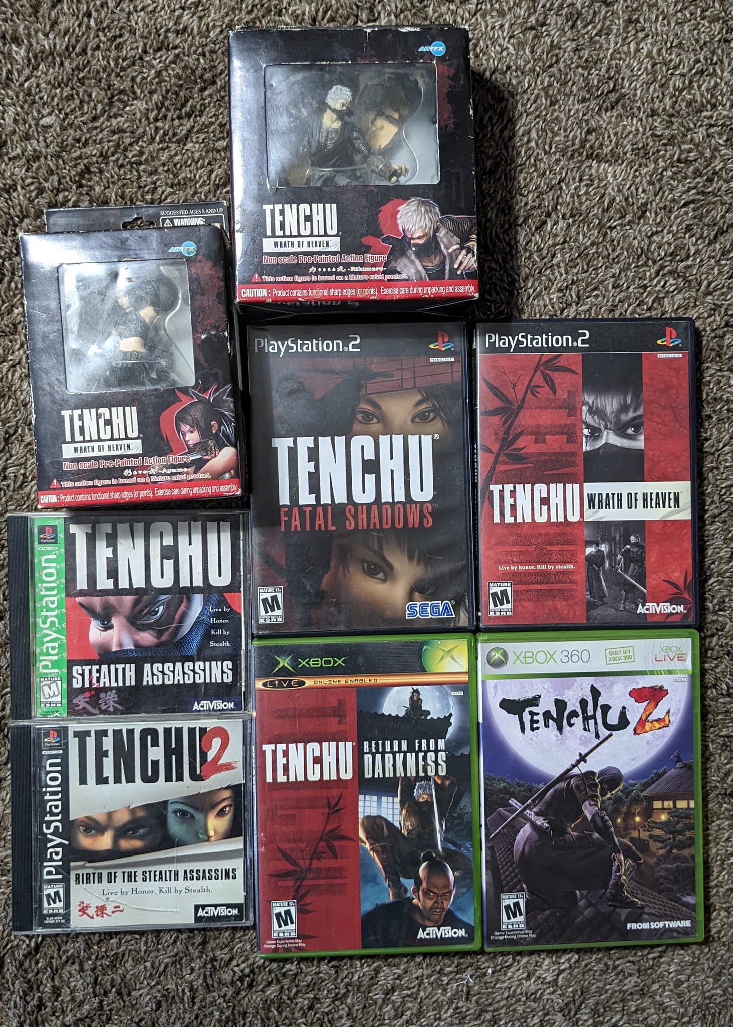 Tenchu PSX collection and rare promotional shirt