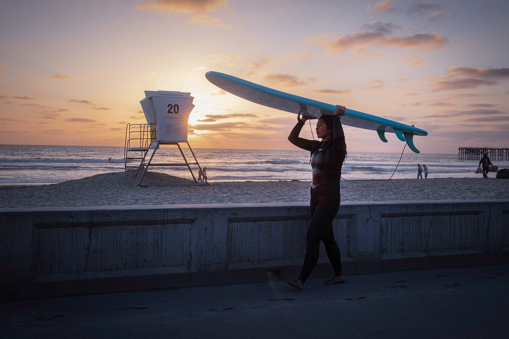 Mellow Pacific Beach vibe in San Diego, California