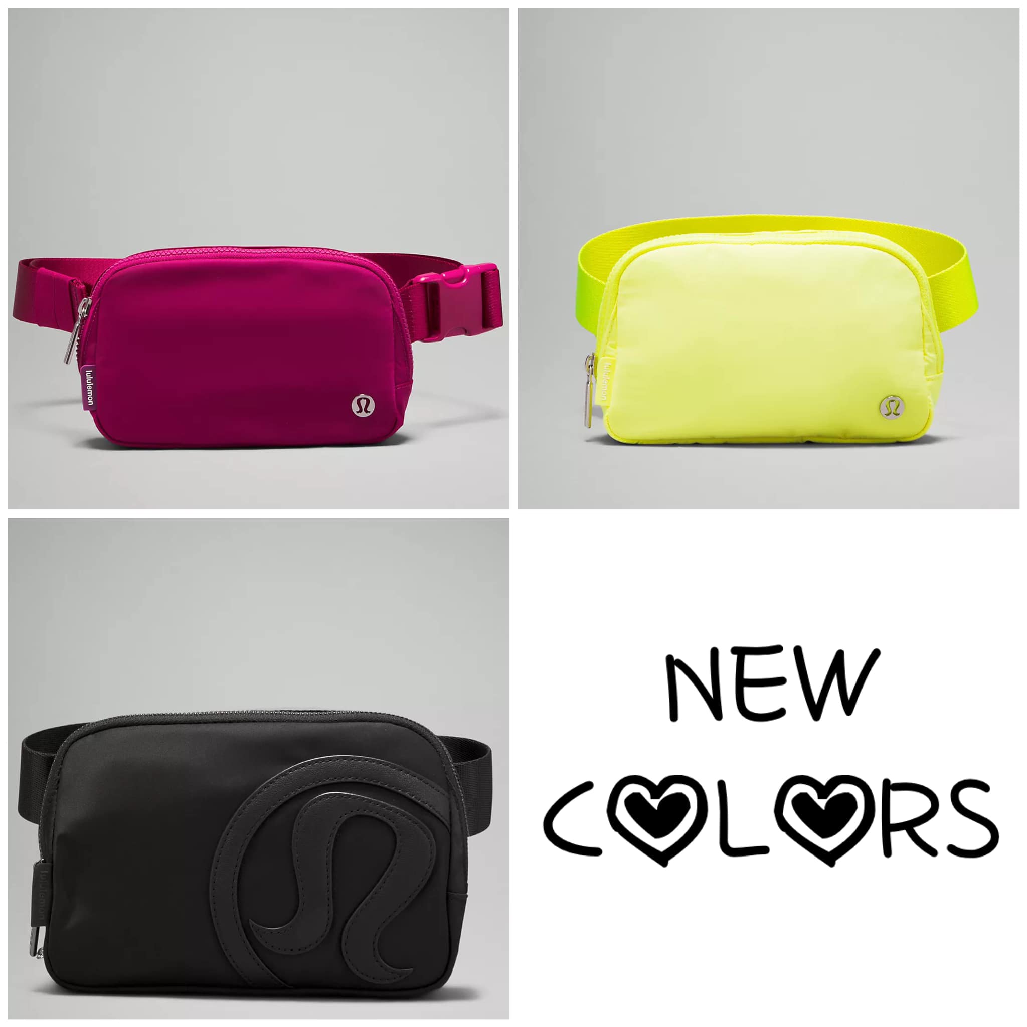 Belt bags on sale in various colors display picture 1