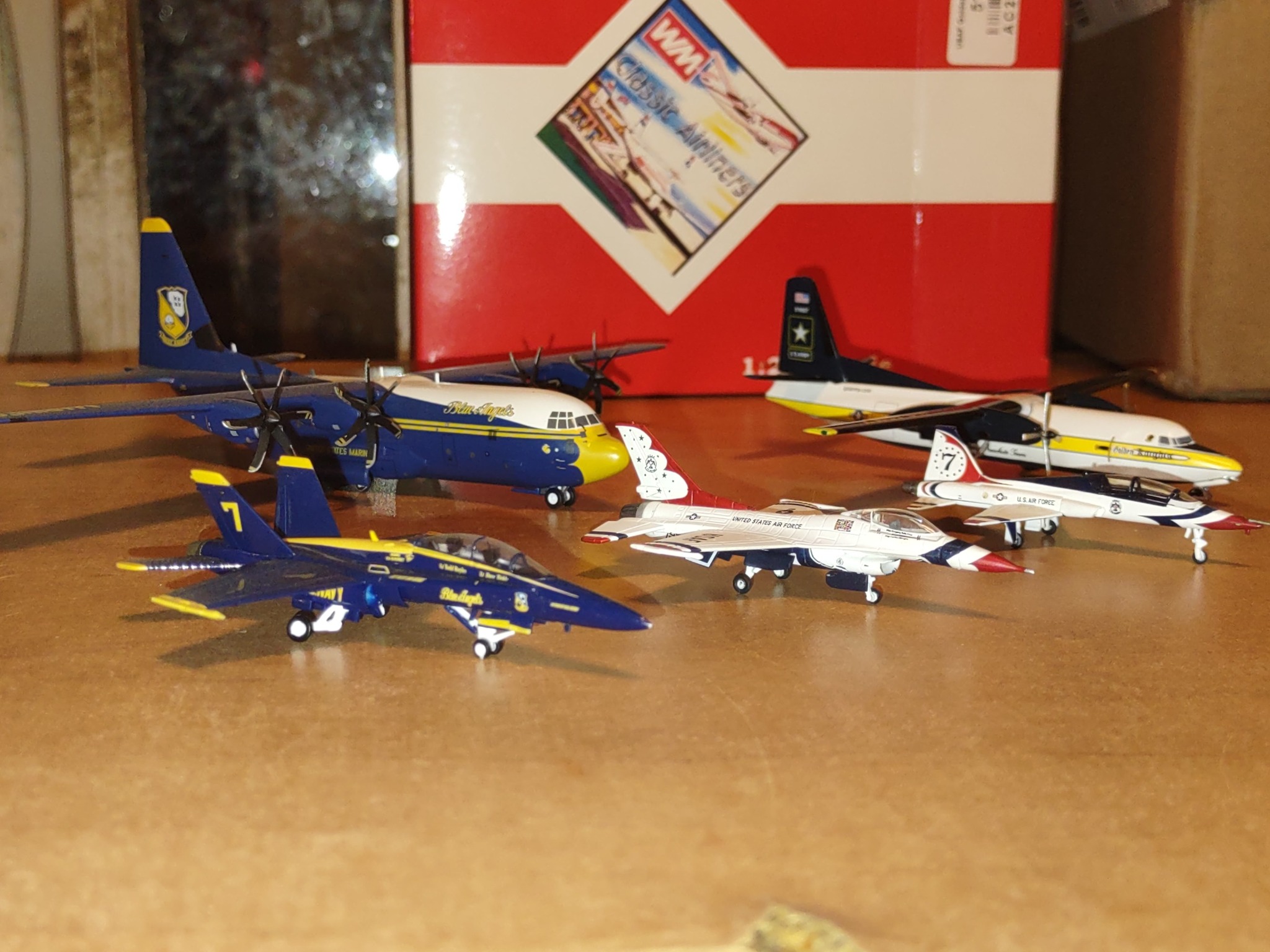 Military display team aircraft model kit options