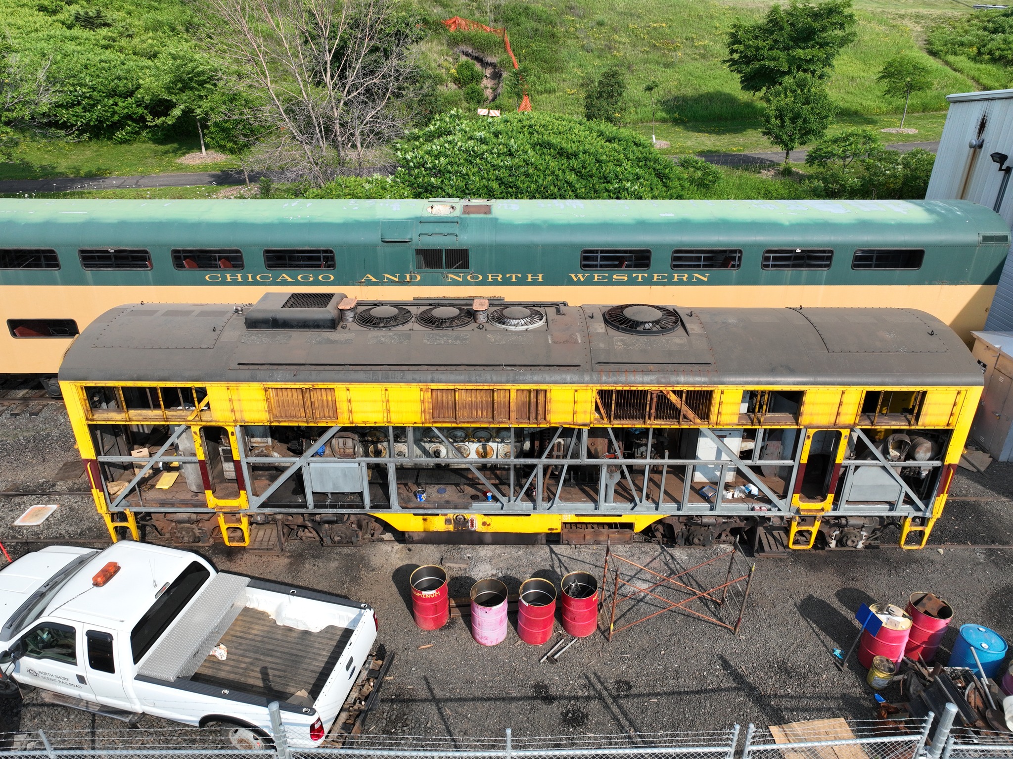 Restored Hy-Rail inspection car returns to Lake Superior Railroad 