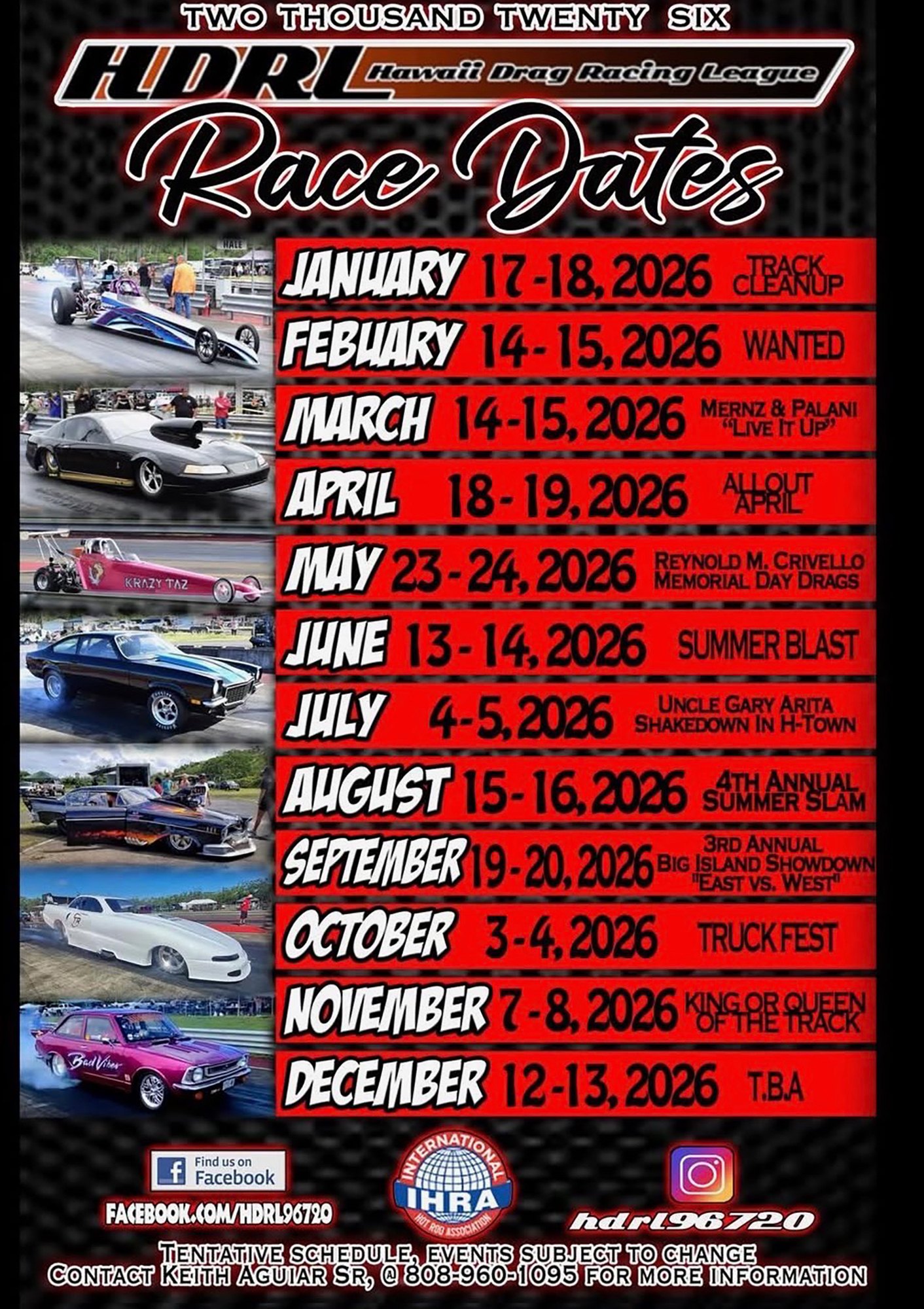 Big Island Hawaii Travel Advice | The 2026 Race dates for: Hawaii Drag ...
