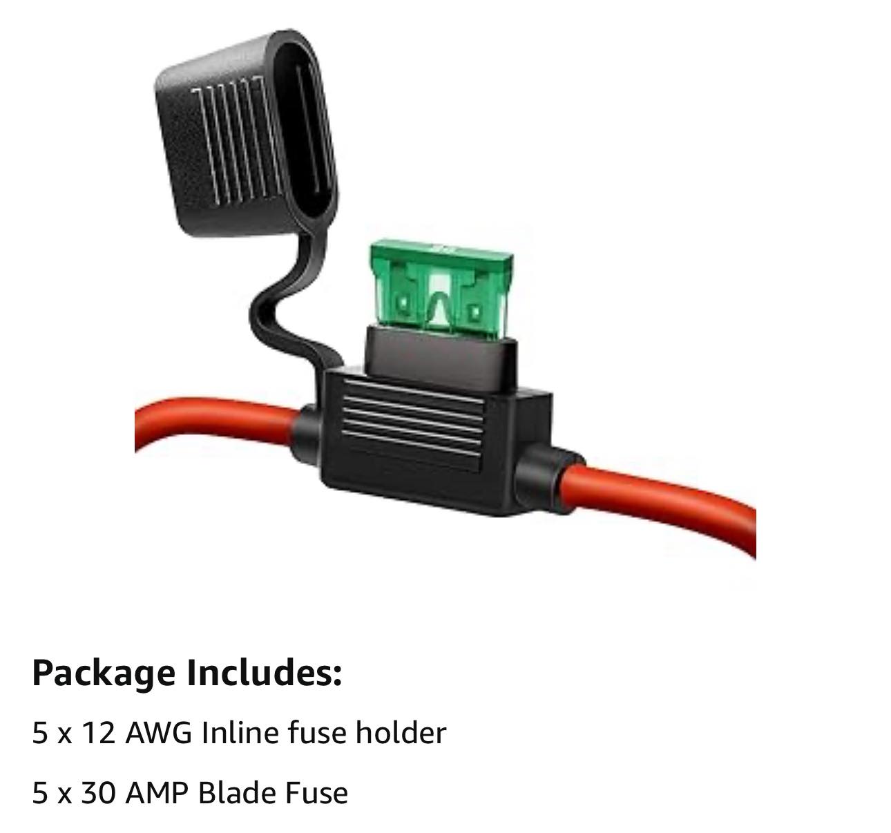 Cavo XT60 Per Accendisigari Con Interruttore - 12V/24V, 14AWG, 2 Metri Con Fusibili Di Ricambio