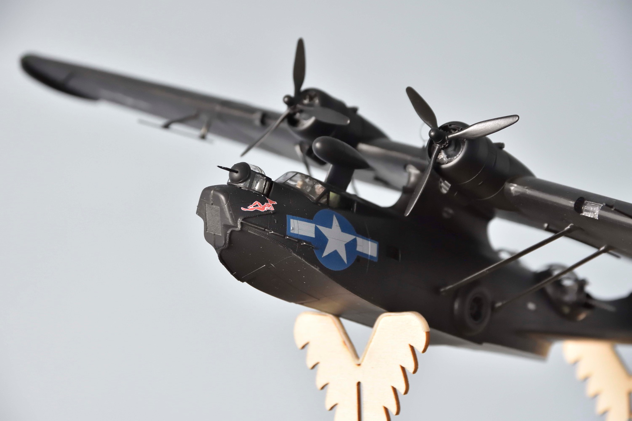 Monogram 1/48 PBY-5A Catalina model with custom details