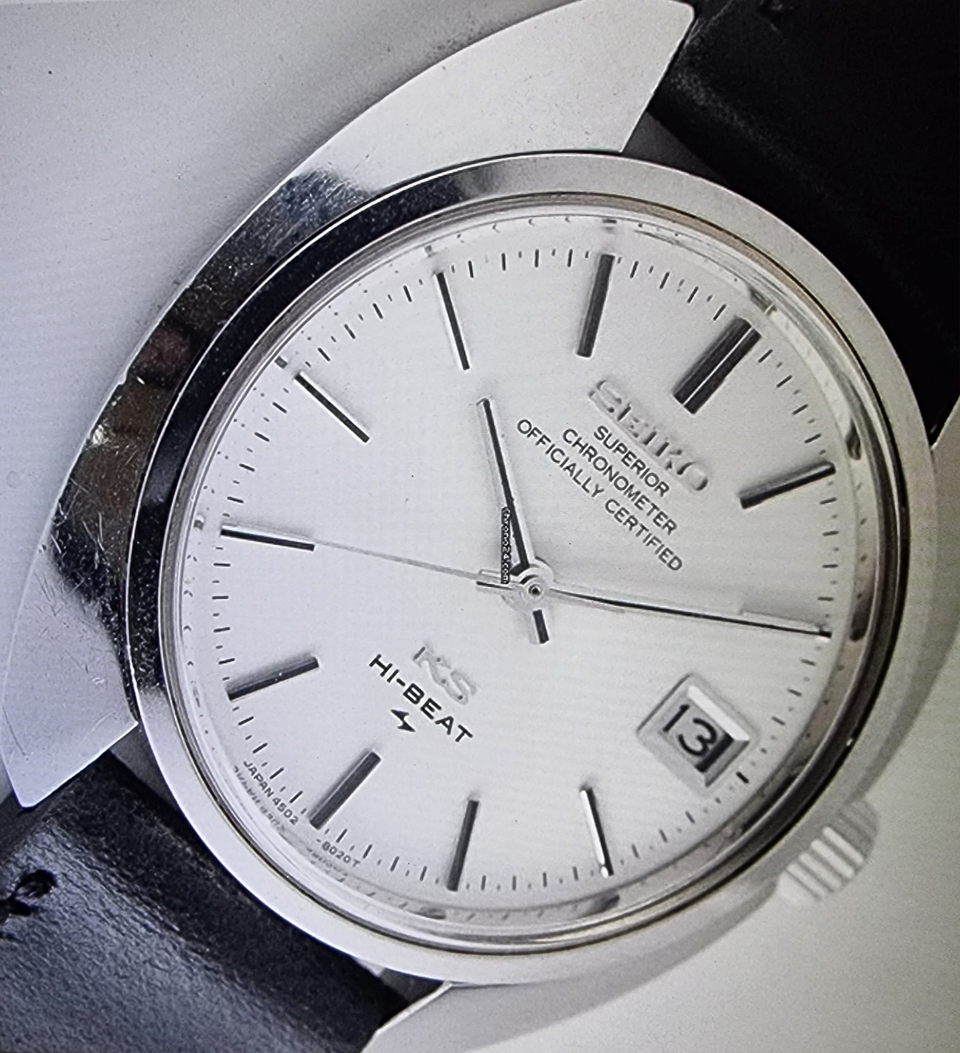 1969 Seiko Superior Chronometer watch with 36,000 hi-beat movement
