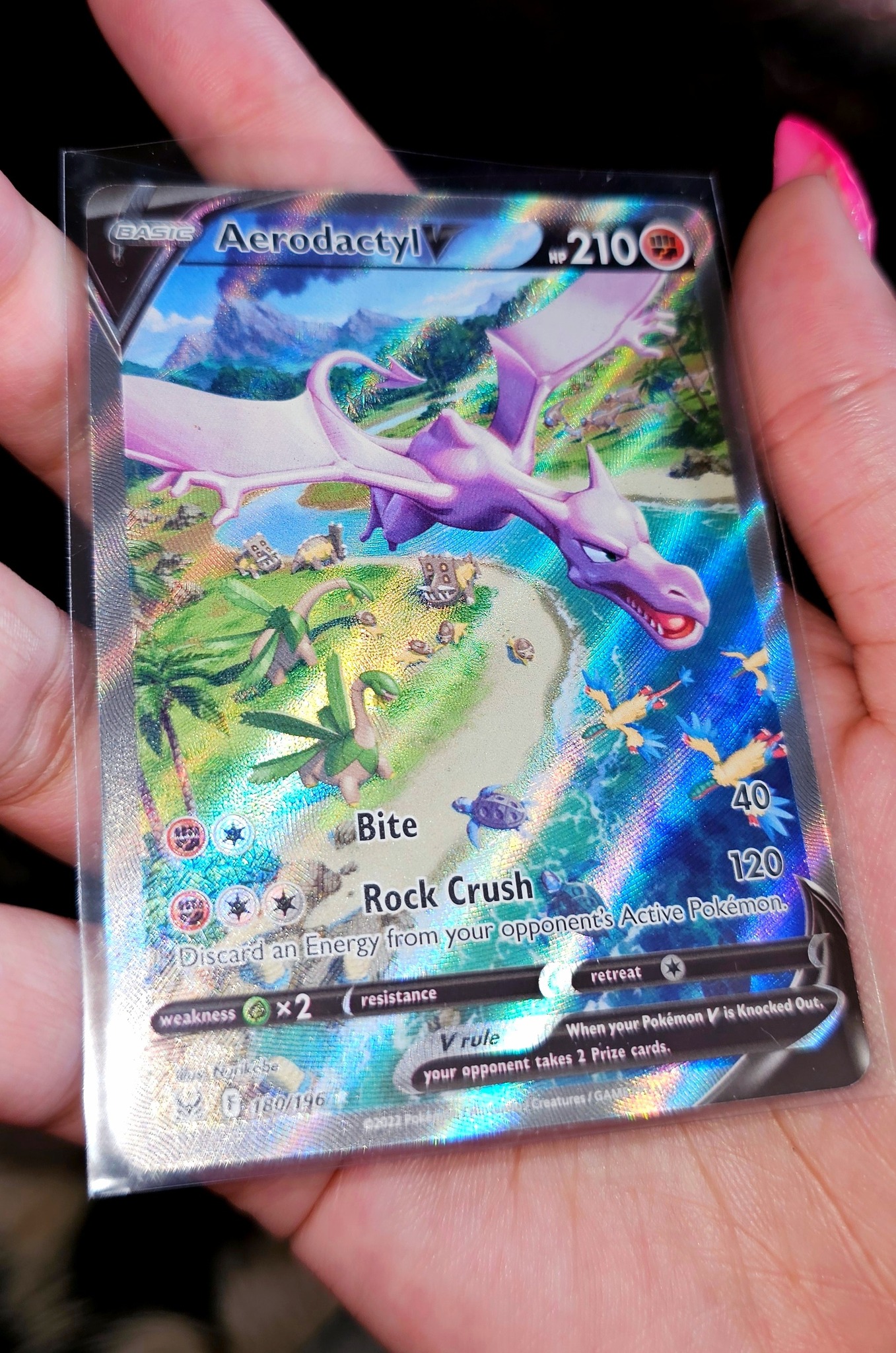 aerodactyl v pokemon card #180 EXTENDED ART – Raycardza Card Number / Rarity Aerodactyl V Alternate Alt Art
