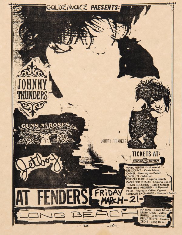 03.21.86 - Fenders Ballroom, Long Beach, CA opening for: Johnny