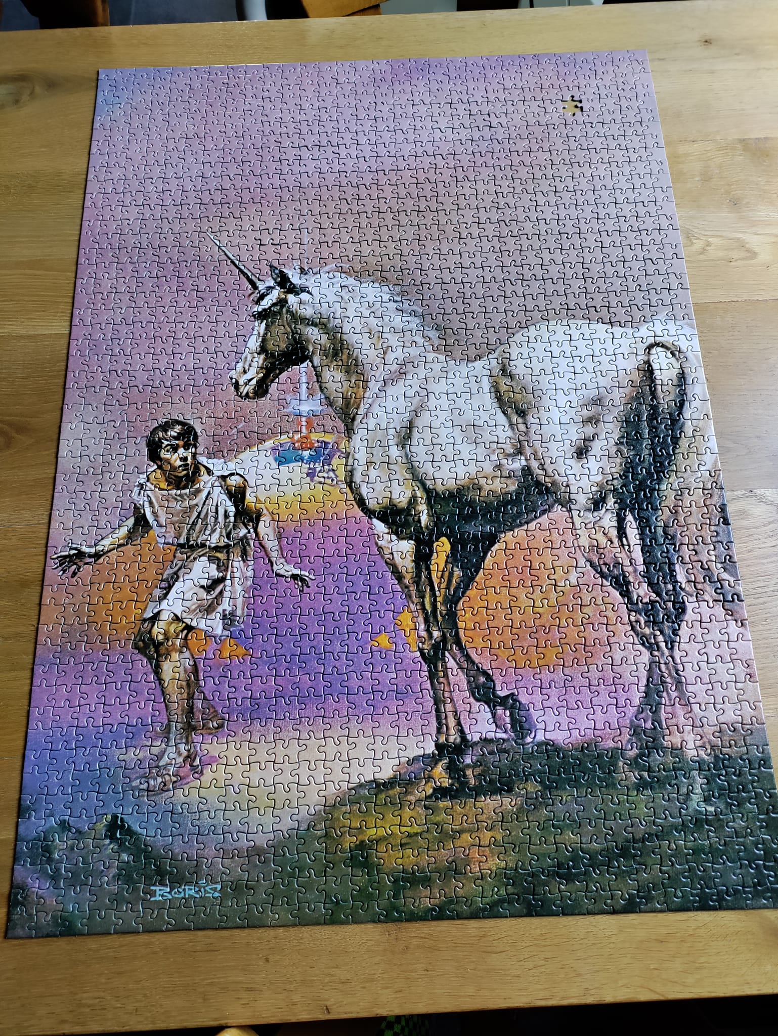 Boris Vallejo 'Fearless Rider' 1000-Piece Jigsaw Puzzle - Fantasy Art, 26.75" X 18.875"