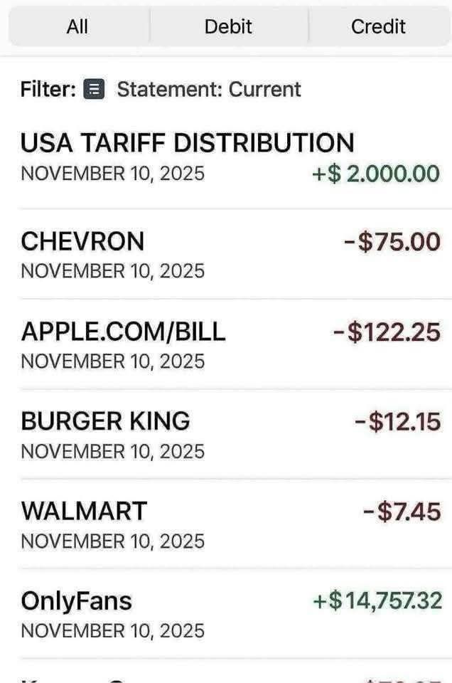 Staci Kello I just checked it hit OMGD Check your banks... Facebook