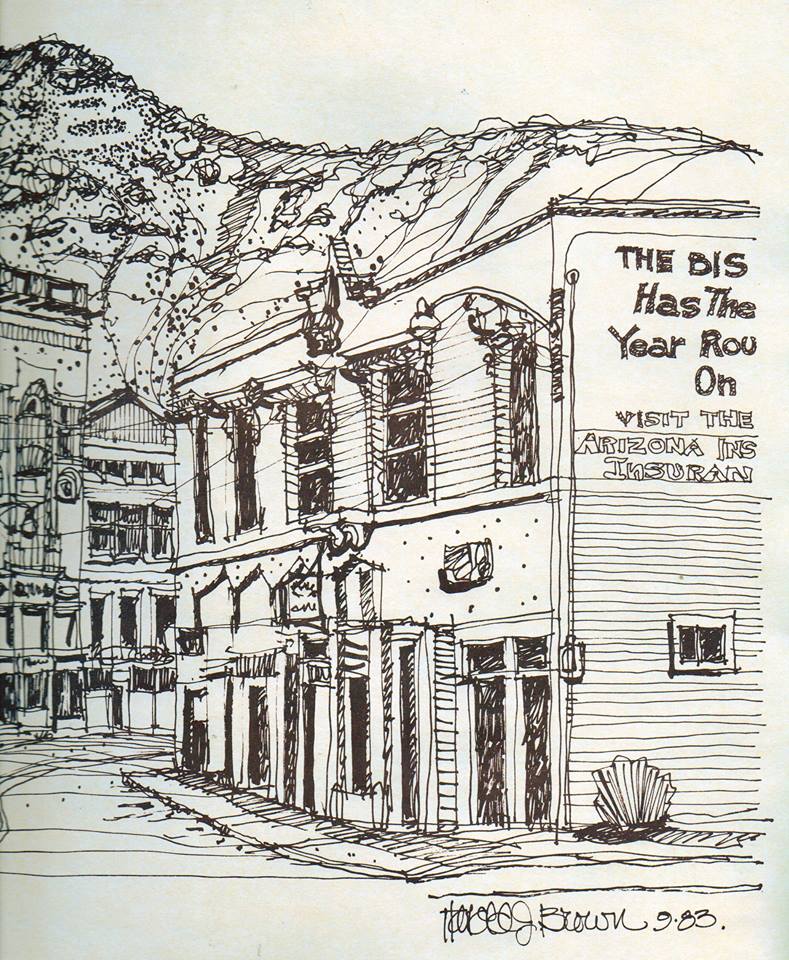 Harold Brown sketches.