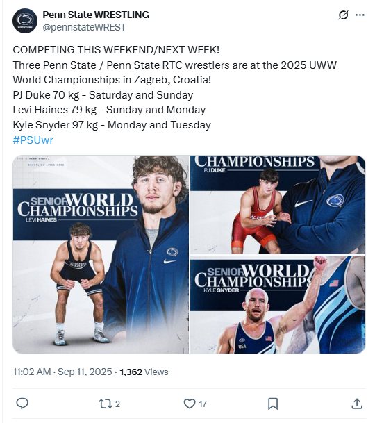 Juniata Wrestling History - Past, Present & Future | Worlds start on ...
