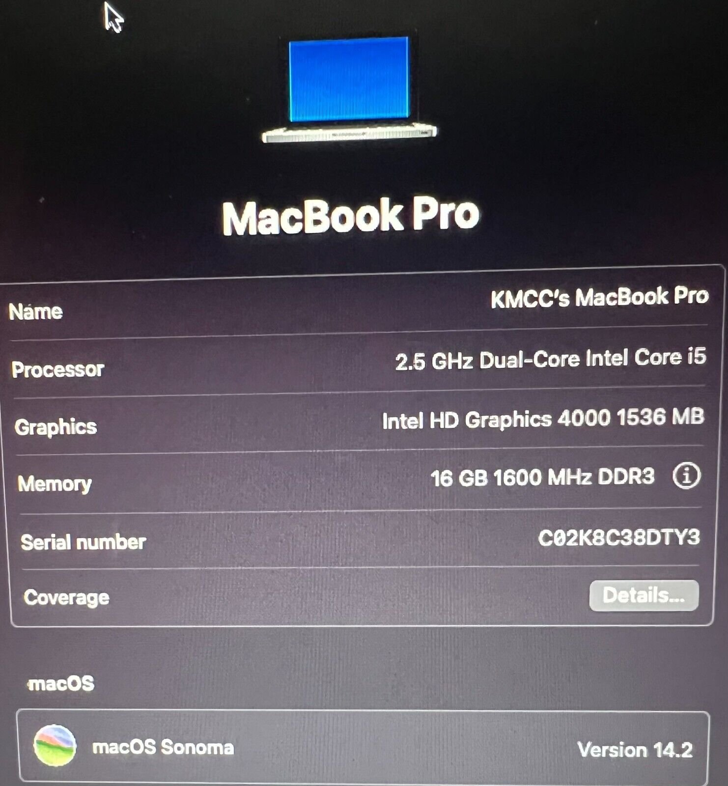 Functional 2020 MacBook Pro 13-inch with a 1.4 GHz Quad-Core Intel