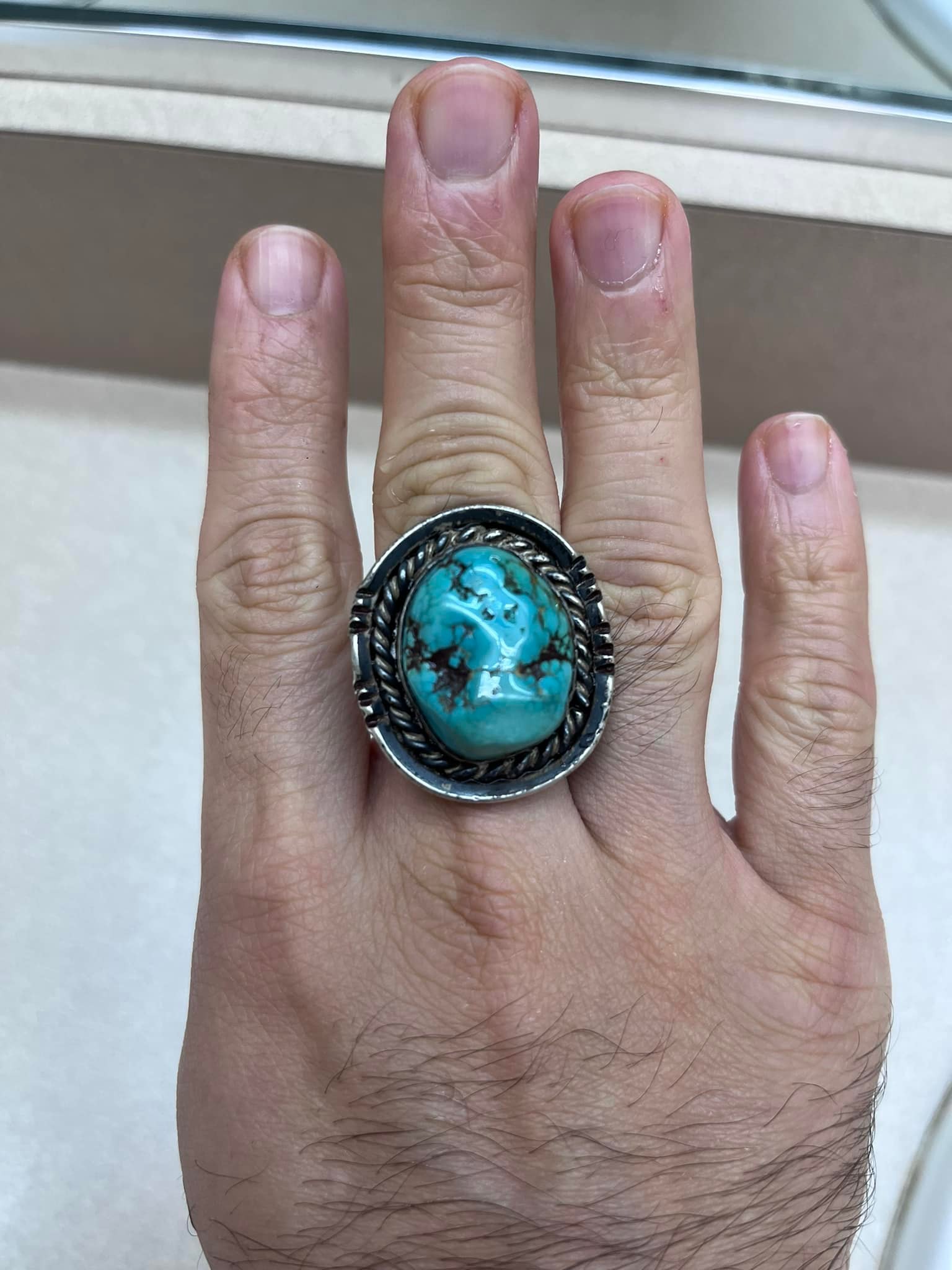 Is this 1950s Navajo ring featuring Royston turquoise authentic?