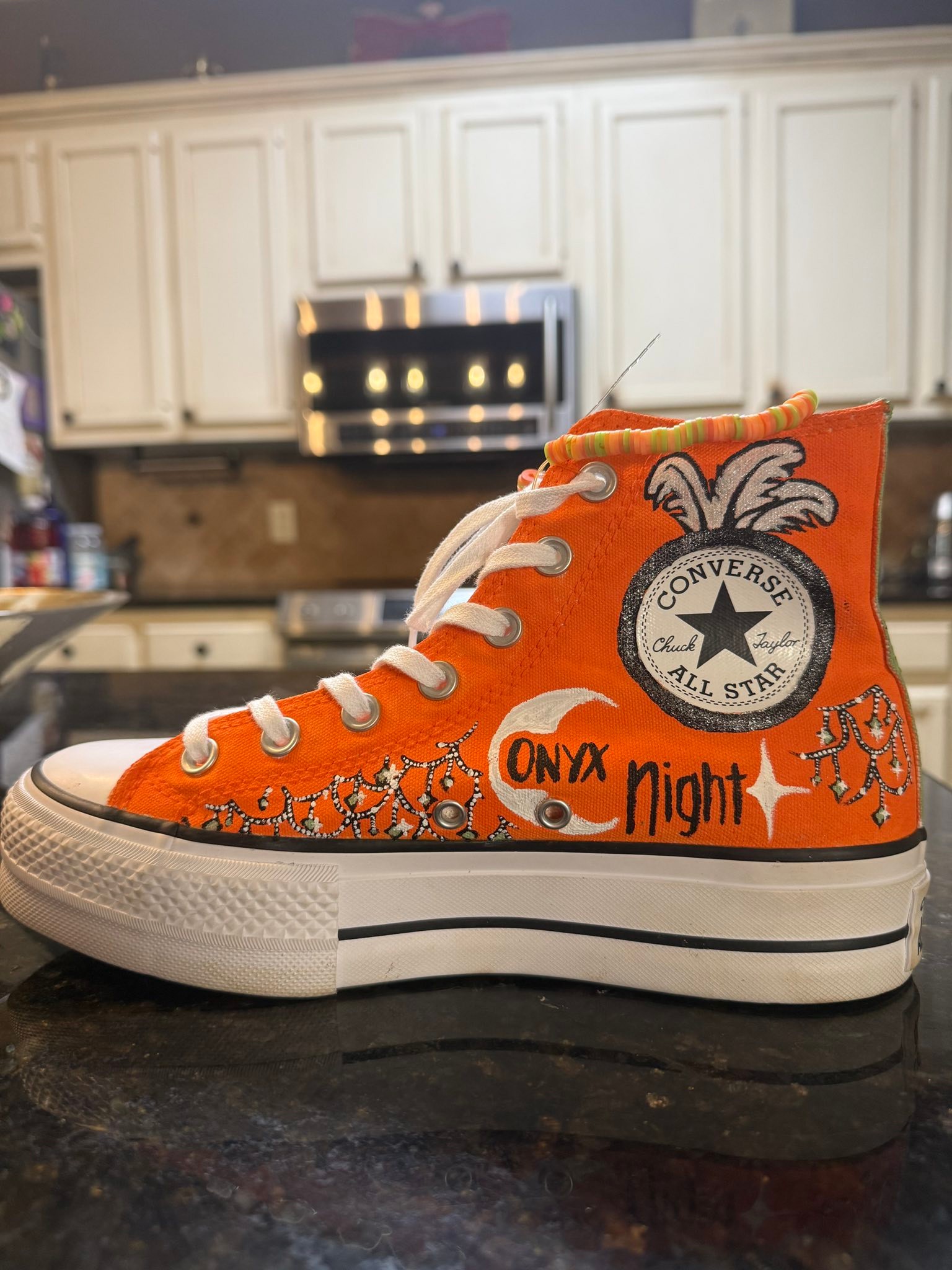Taylor Swift fan's custom Converse for prom