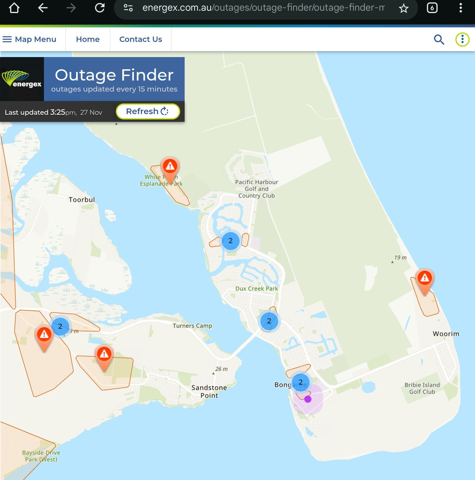Latest Energex Outage Map, nearly everybody has power back on the ...