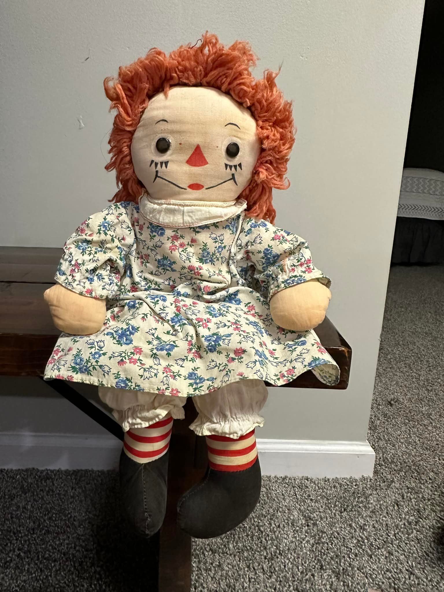 What is the story behind the Raggedy Ann doll with the 