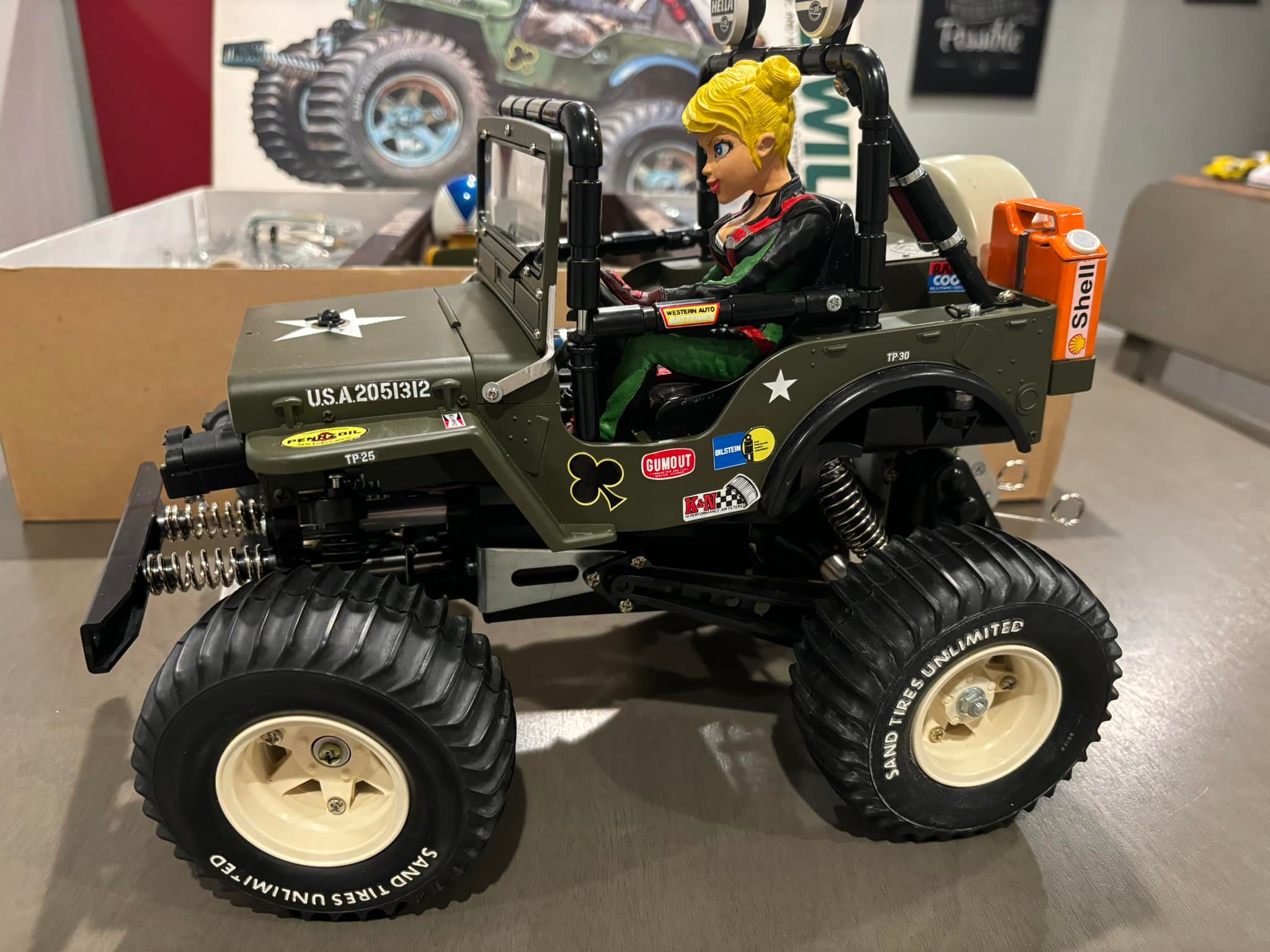 Tamiya Willys M38 with Wild Wendy