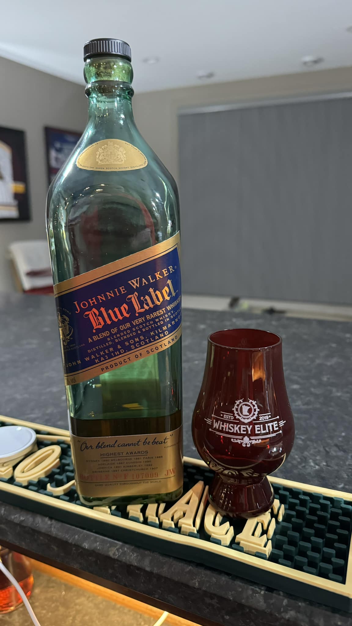 Vintage John Walker & Sons bottle found in cemetery