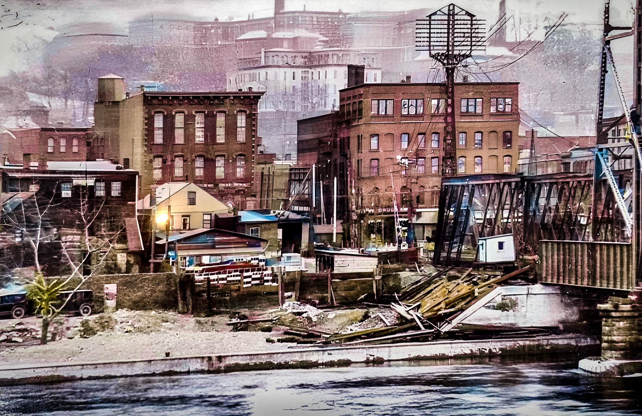 John - #TroyNY // 1920s Colorized and restored. Colorized view of Troy ...