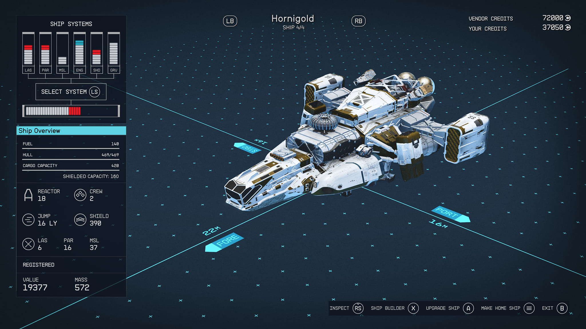 Starfield ship designs: Razorleaf, Frontier, and Speedster