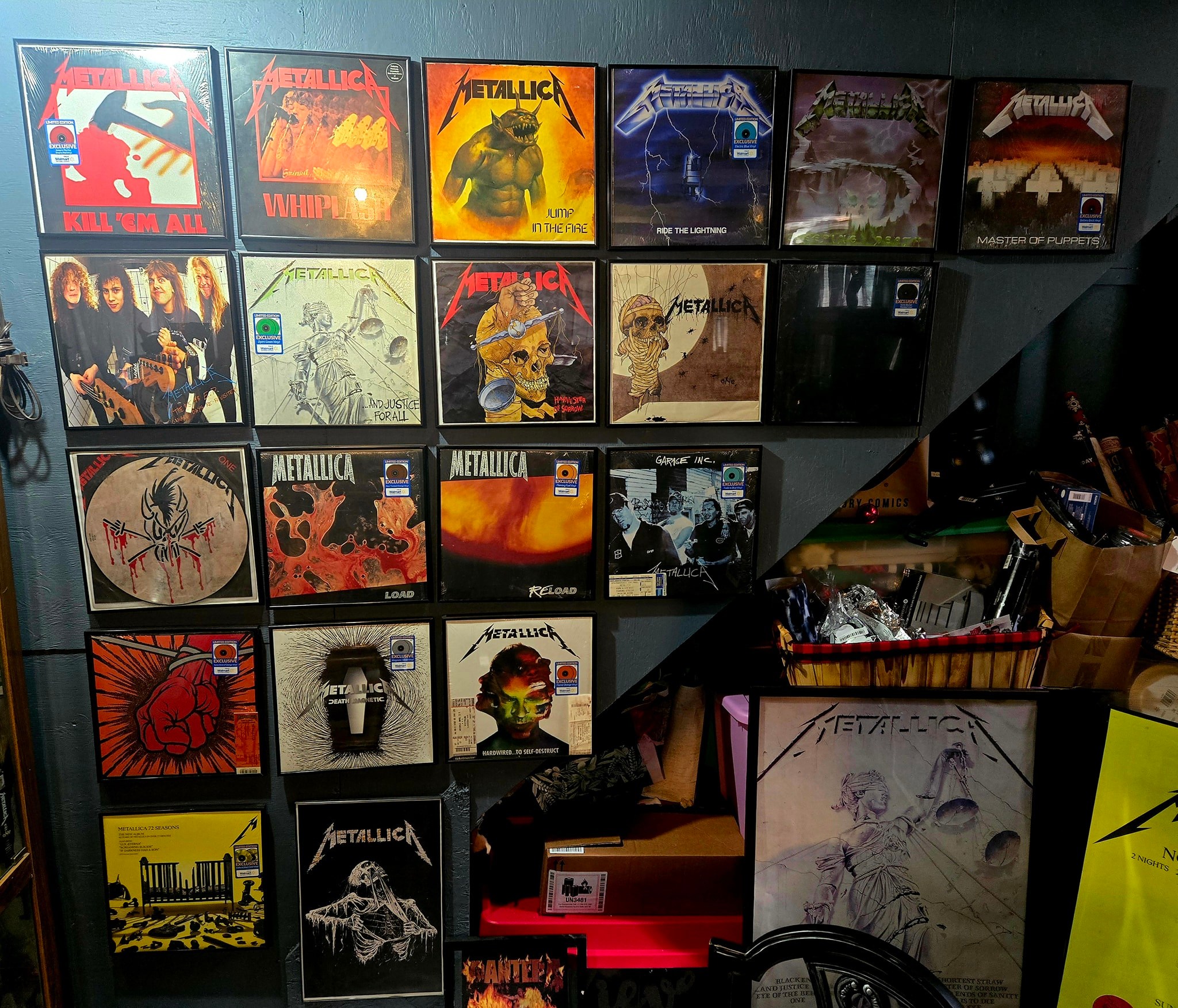 My Metallica record collection KILL KILLEMAN EM MASTER METALLICA