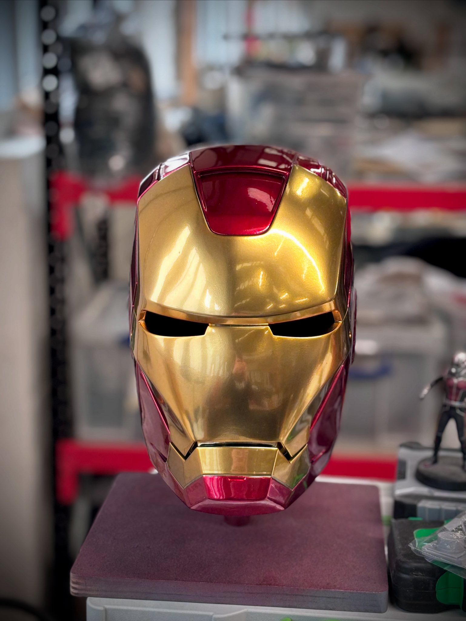 efx iron man mark vii avengers helmet replica DLX 7 (Battle Damaged) Voice Playback Mode  Hear fun mechanical Iron Man armor Mark XLIV