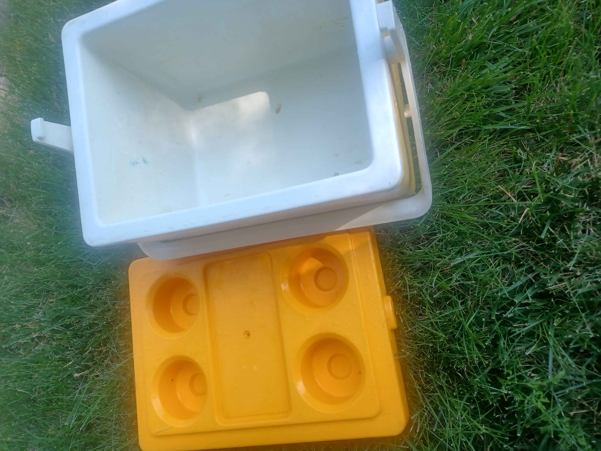 Vintage Thermos Sunpacker Cooler • Yellow Orange • Model 7713 • 11