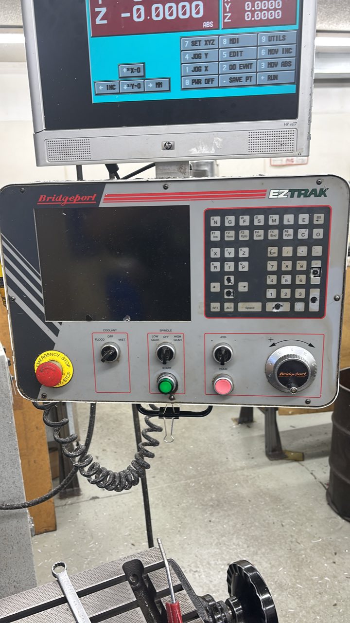 Bridgeport Milling Machine Users | The EZTRAK control panel the buttons ...