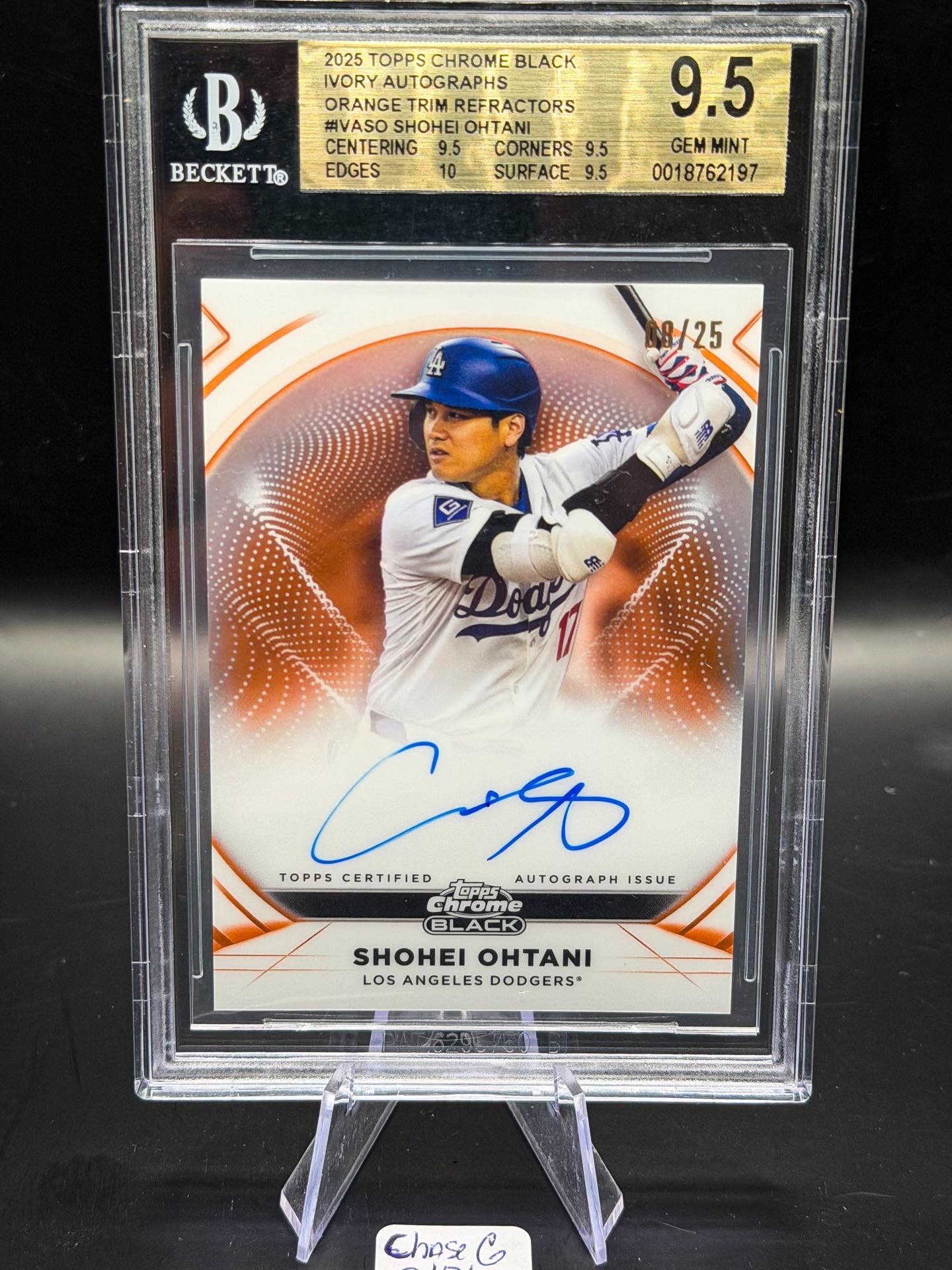 2025 Topps Chrome Black auto 02/25 of one of the best Baseball 