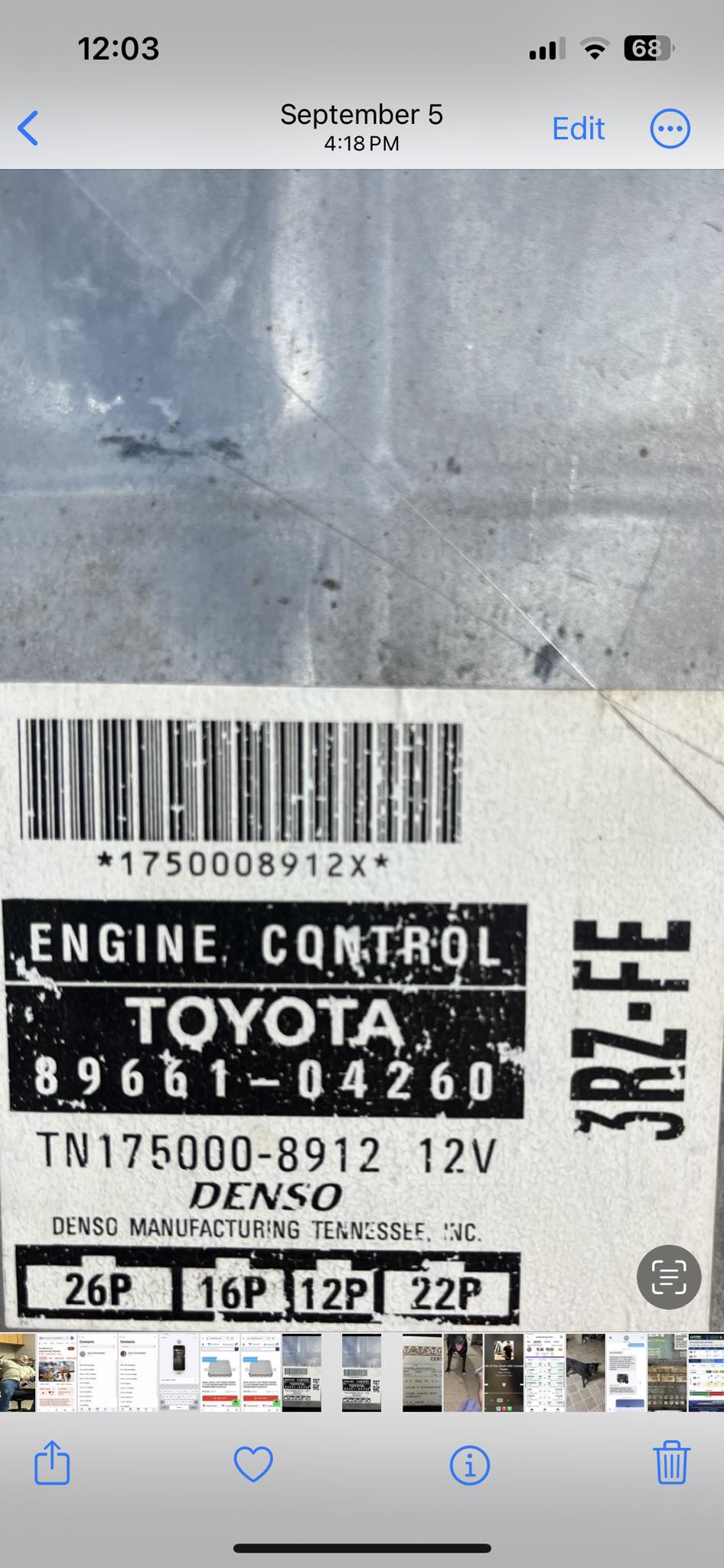 Tune Up Kit Filters Cap Rotor Spark Plugs Wire for