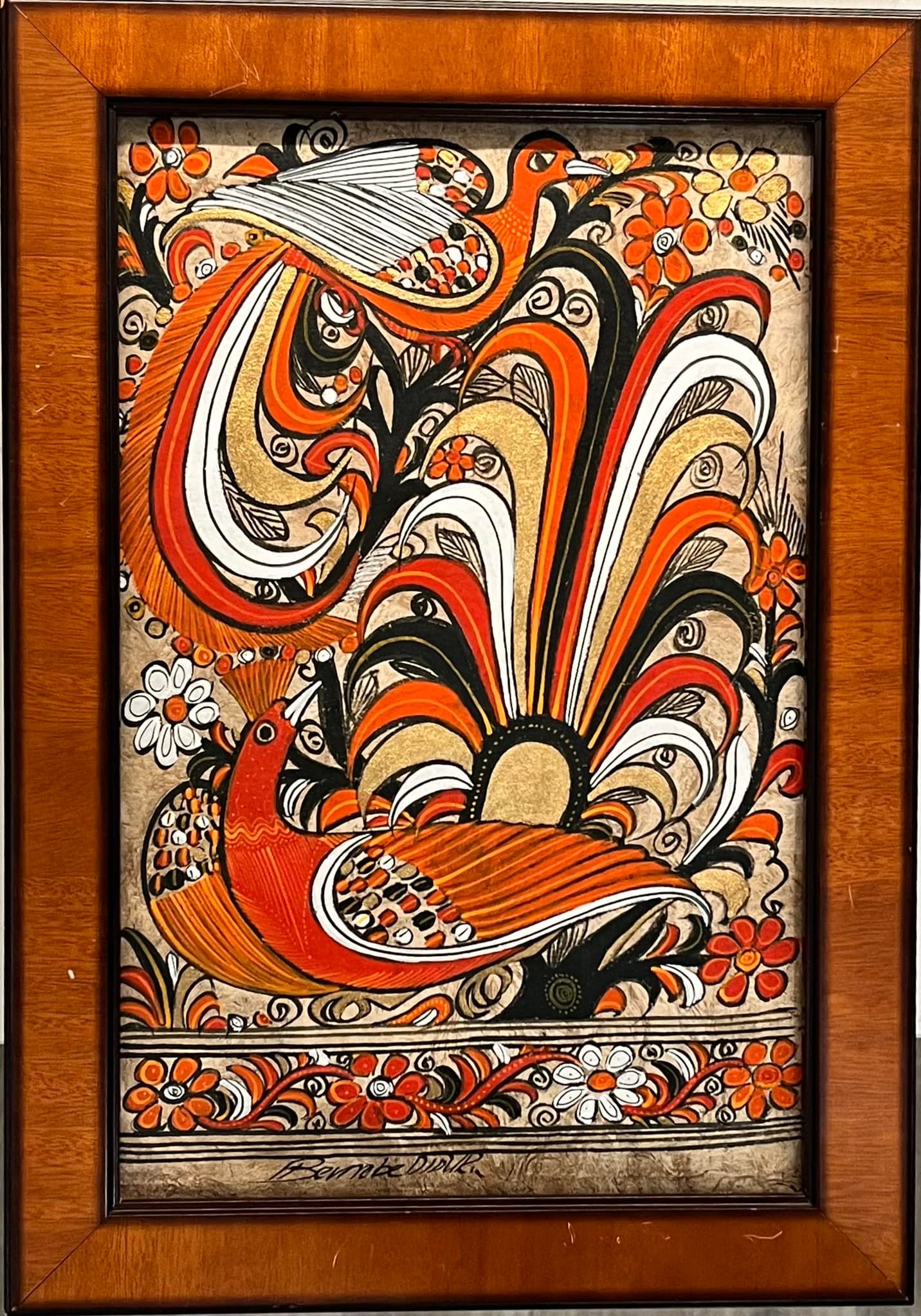 A vintage rug/tapestry by the artist “Tere” Teresa Gonzalez, found