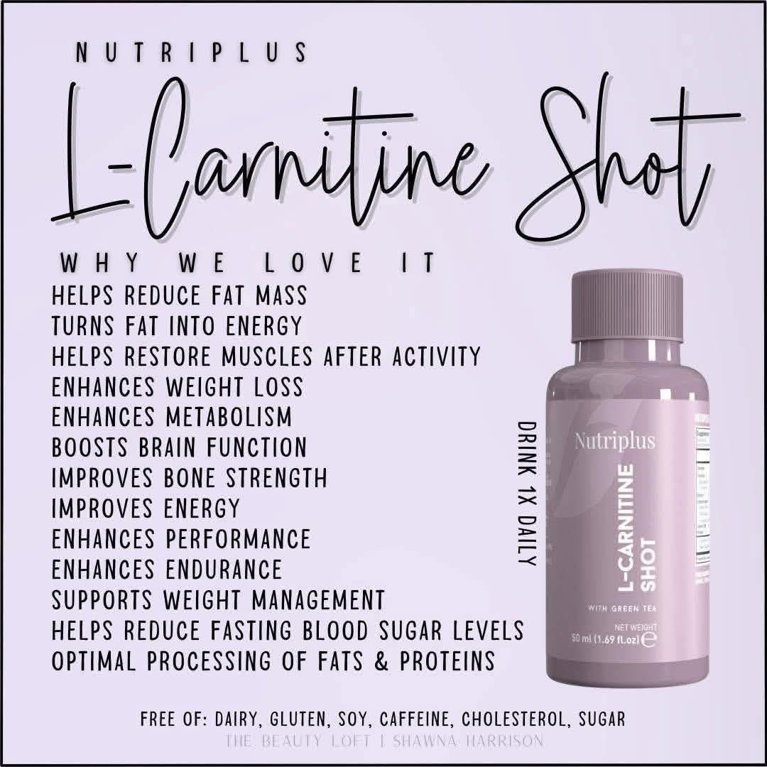 how to take nutriplus l carnitine shot L-Carnitine Bogo Deal For Daily Wellness NAC N-Acetyl L-Cysteine | chlorella Green Apple:16oz