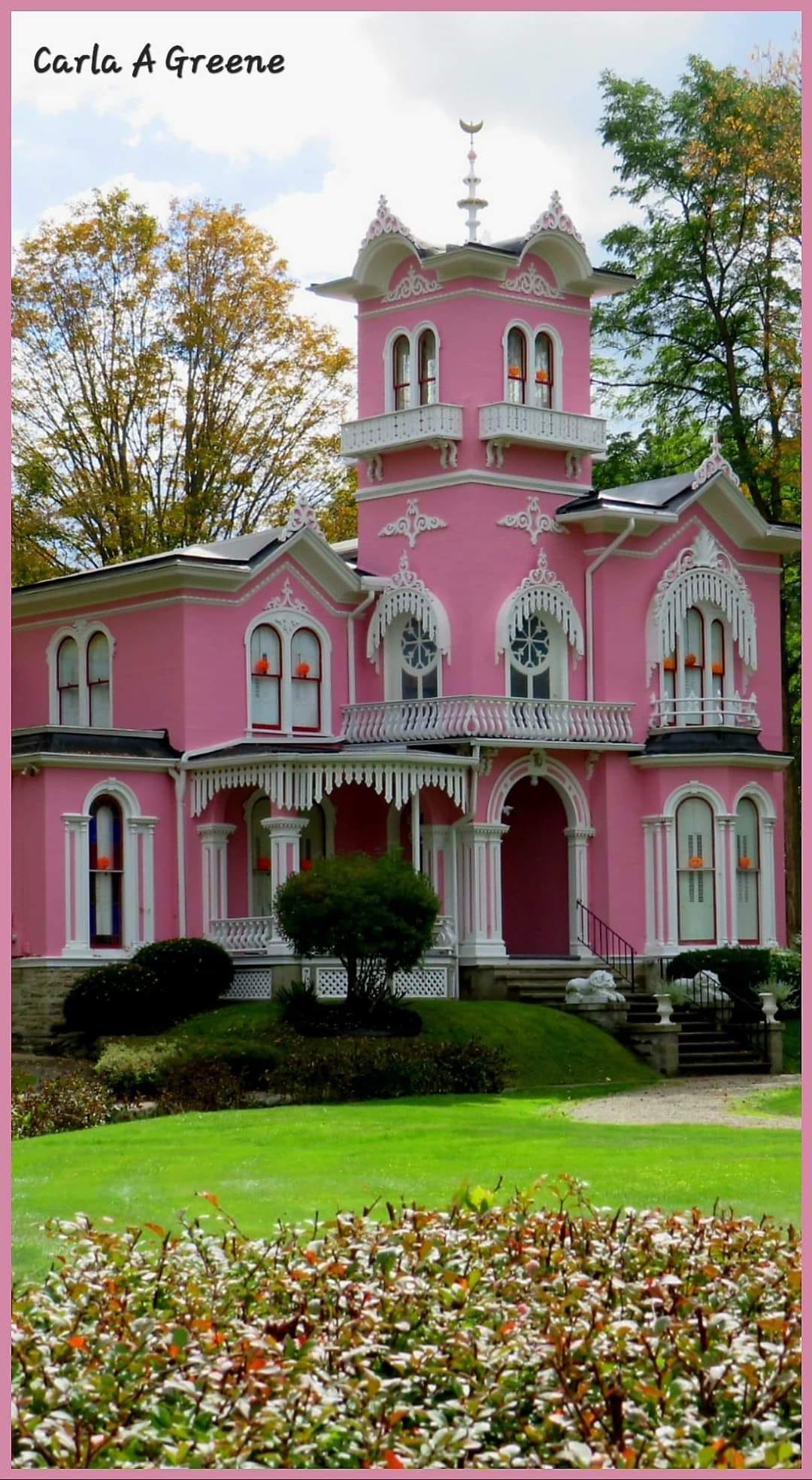 The Pink House in Wellsville, Allegany County, NY