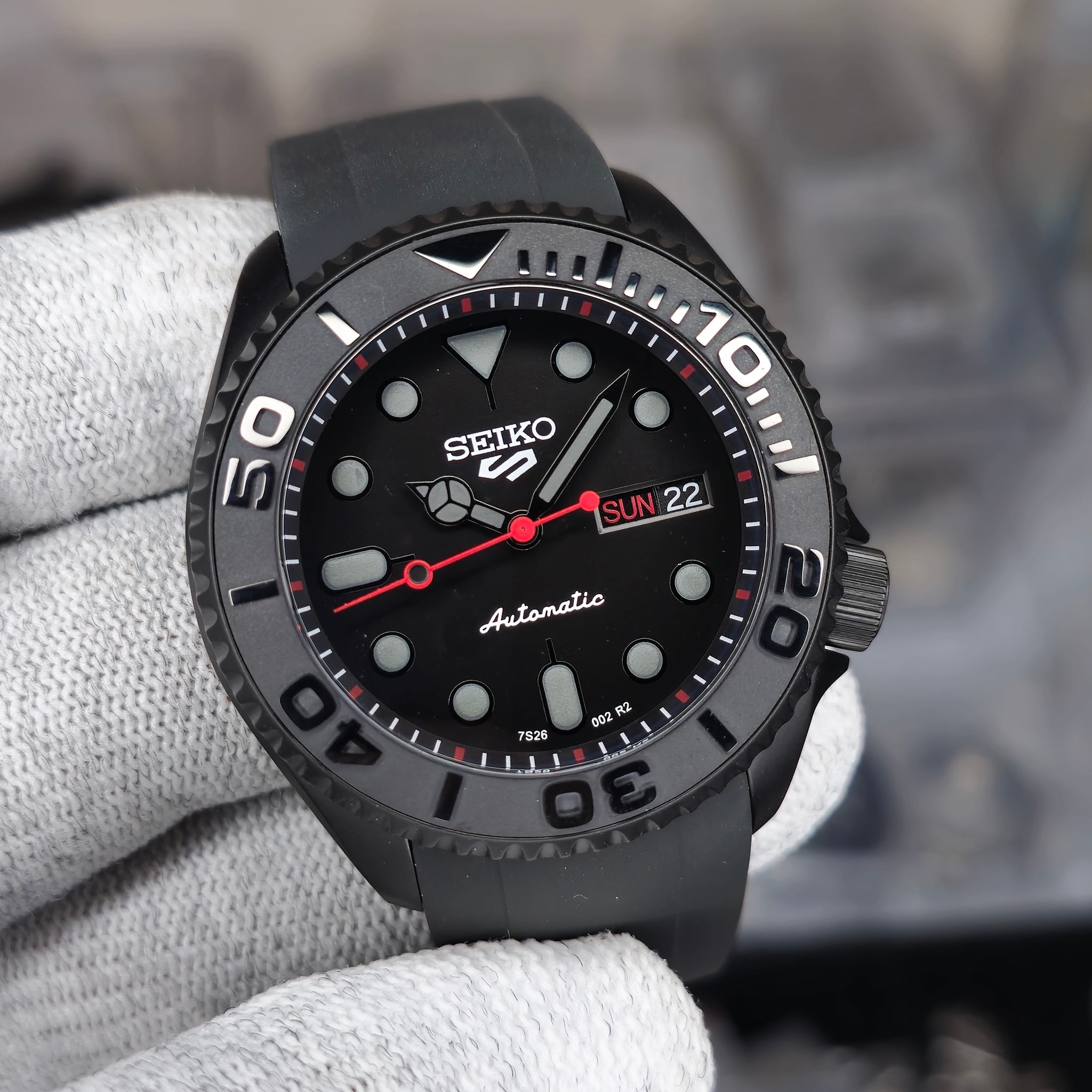 Seiko SKX007 mod with NH36A movement and ceramic bezel