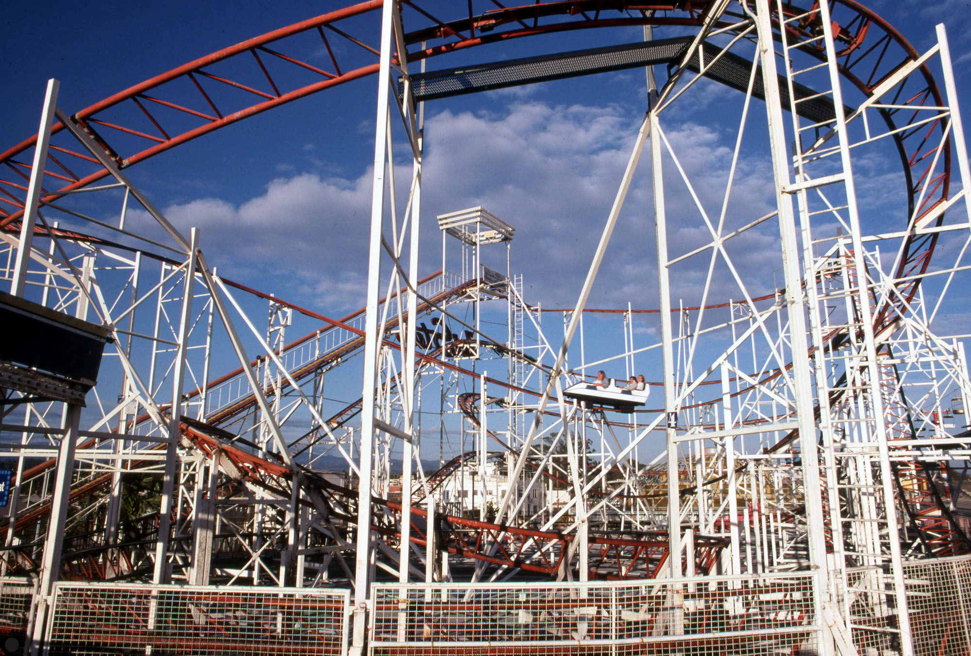 Jet Star Roller Coaster on the Boardwalk in Santa Cruz, California