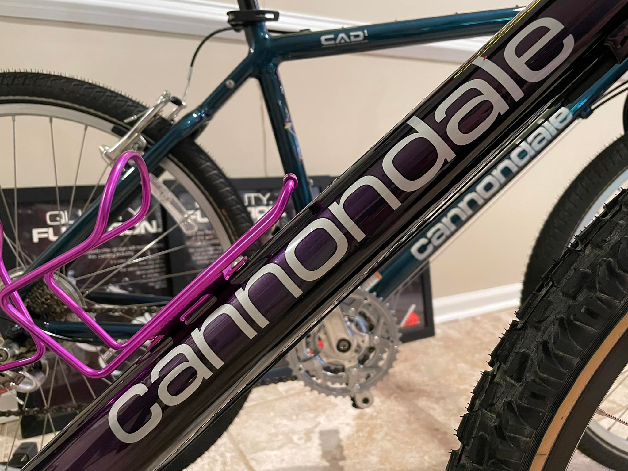 Upgraded 1993 Cannondale M300 bike with XT components