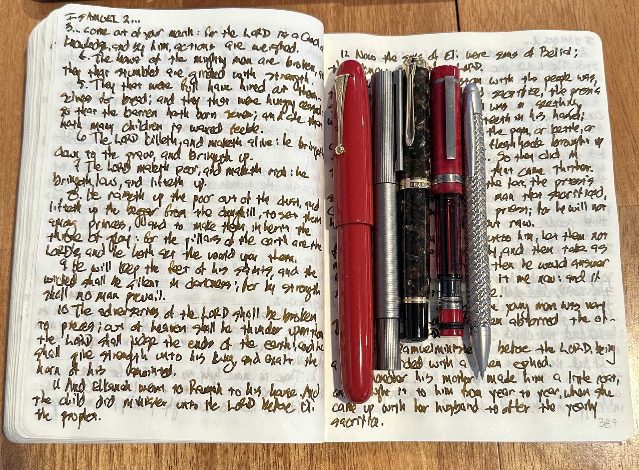 Favorite fountain pens and inks for vacation