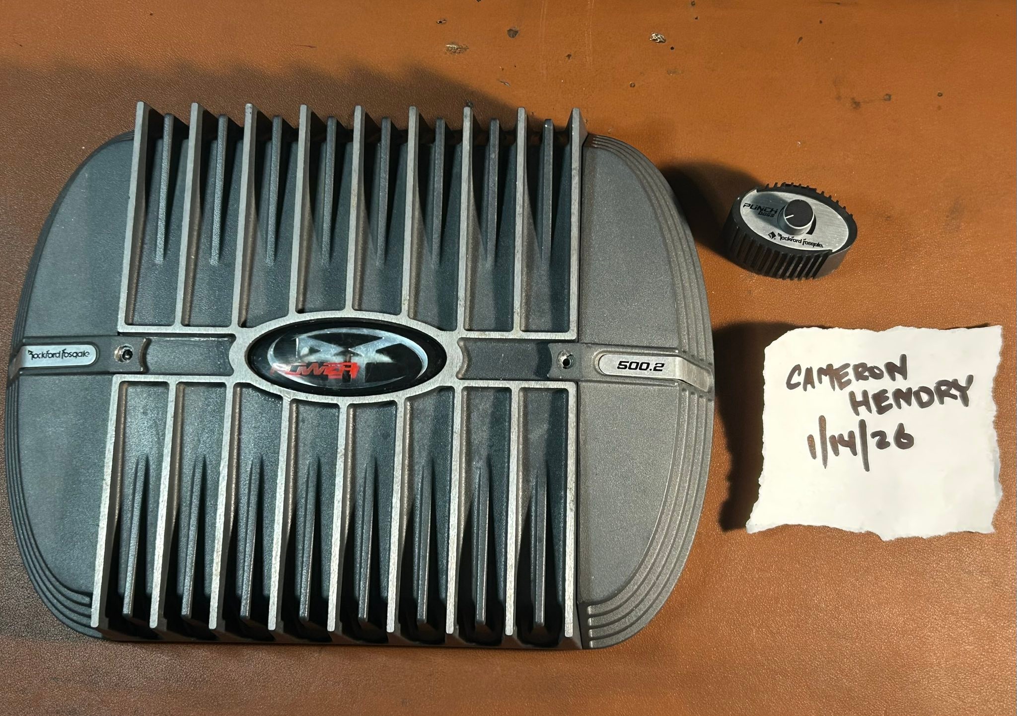 Rockford Fosgate Power 500.2 amplifier for parts or repair